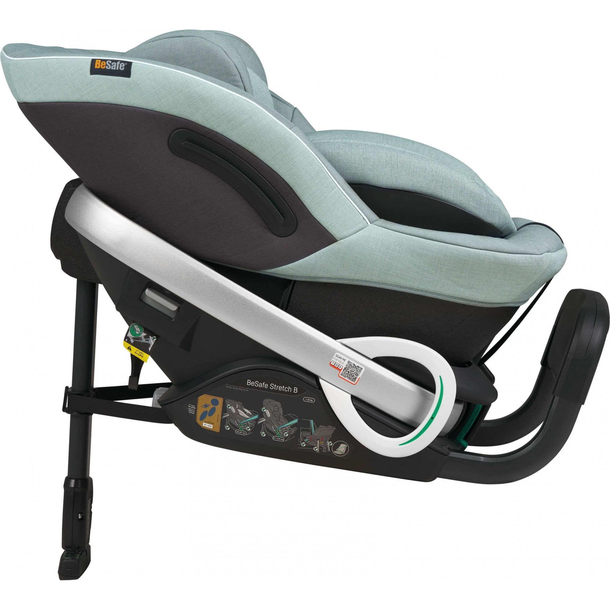 BeSafe Stretch B Rear Facing Car Seat Sea Green Melange