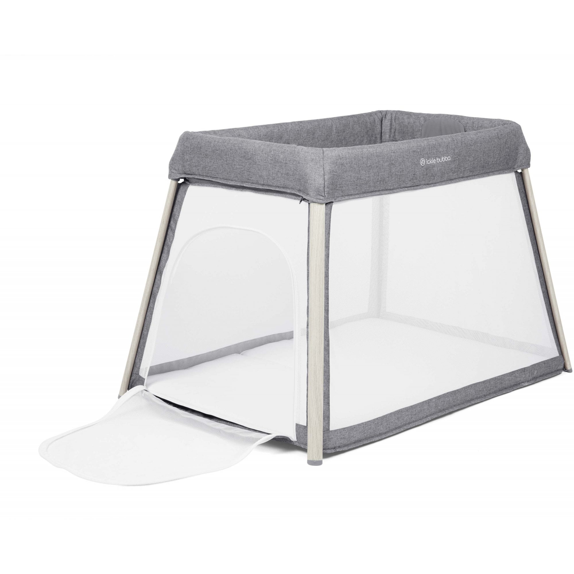 Ickle Bubba Scout 3-in-1 Travel Crib, Cot & Playpen Ash Grey