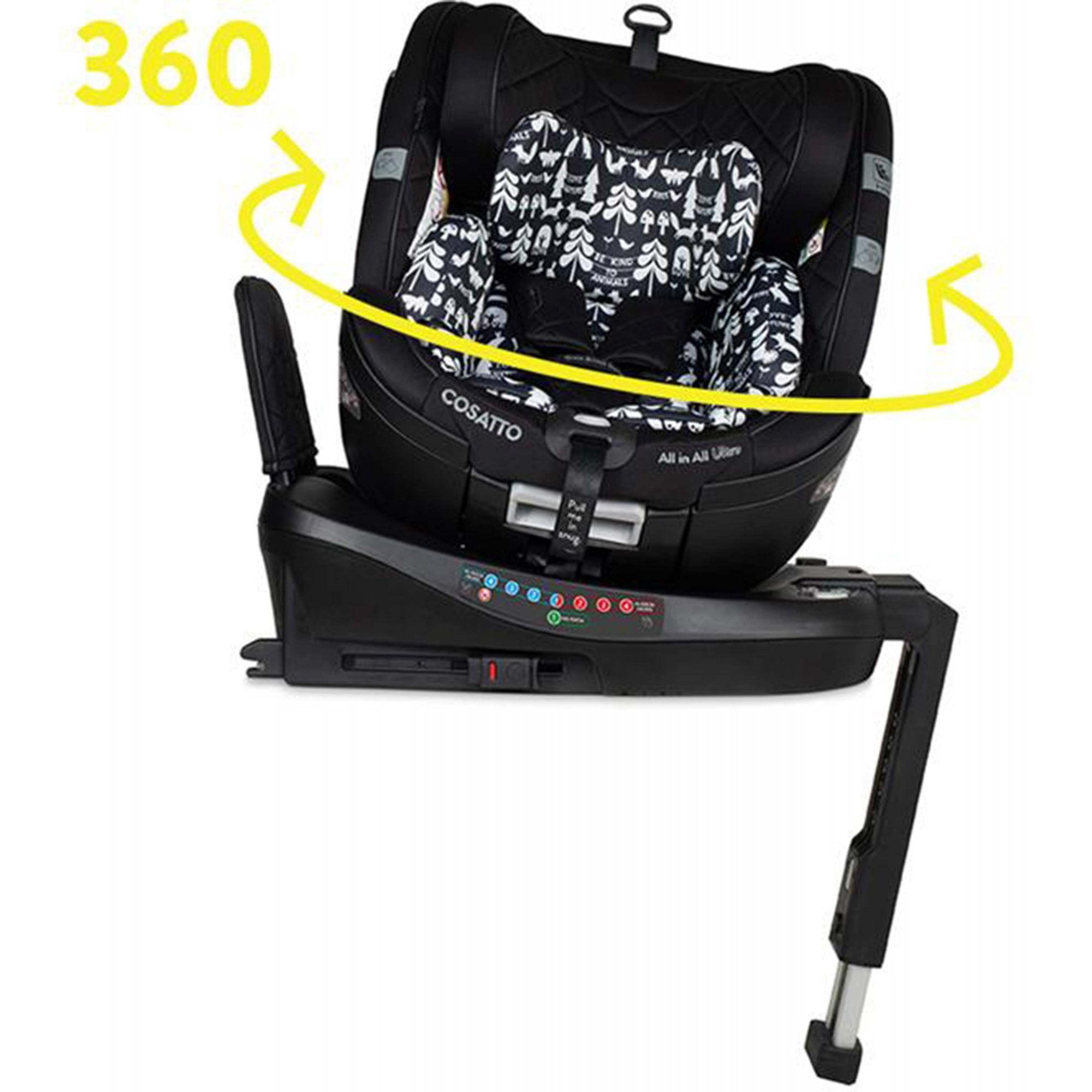 Cosatto All in All Ultra 360 Rotate i-Size Car Silhouette