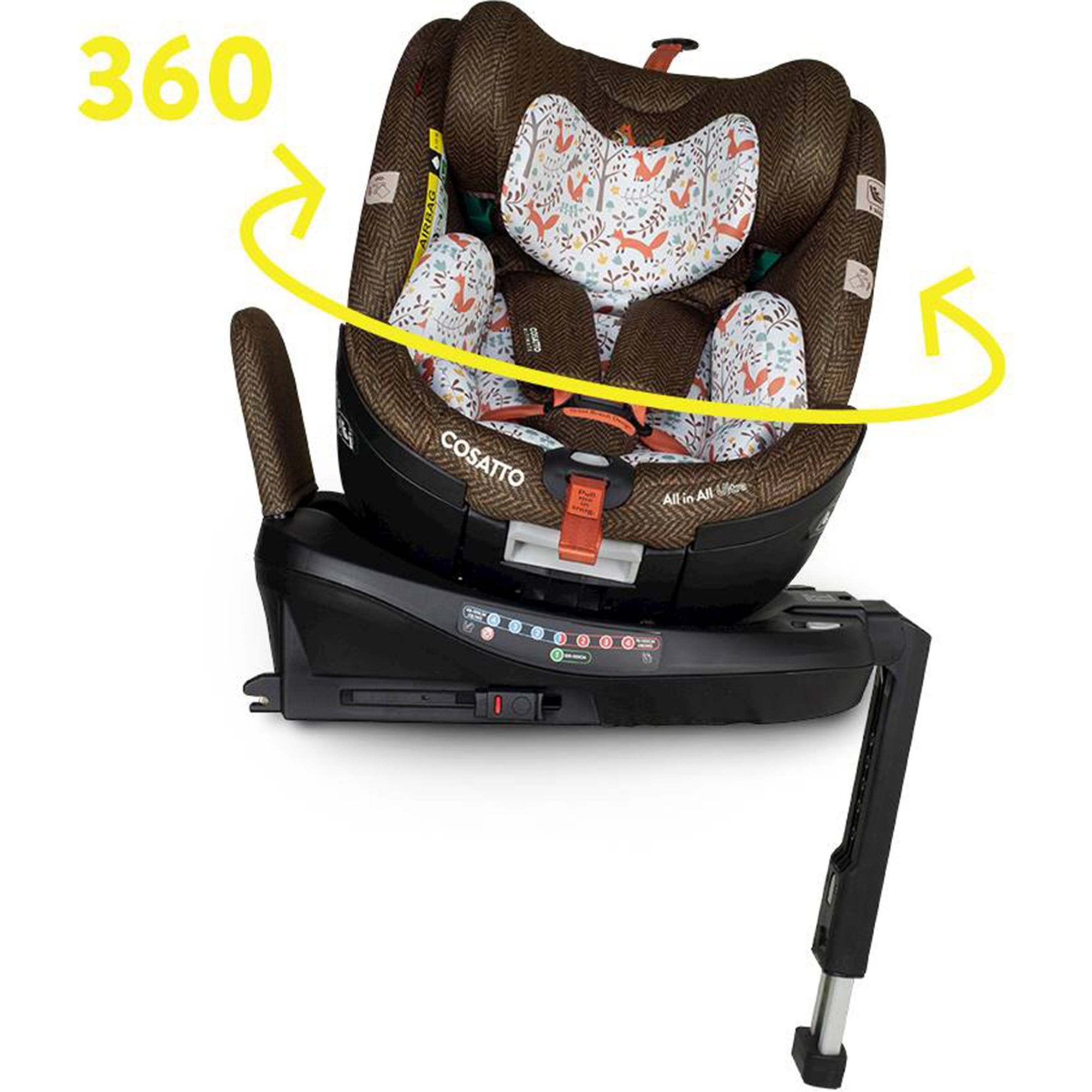 Cosatto All in All Ultra 360 Rotate i-Size Car Seat Foxford Hall