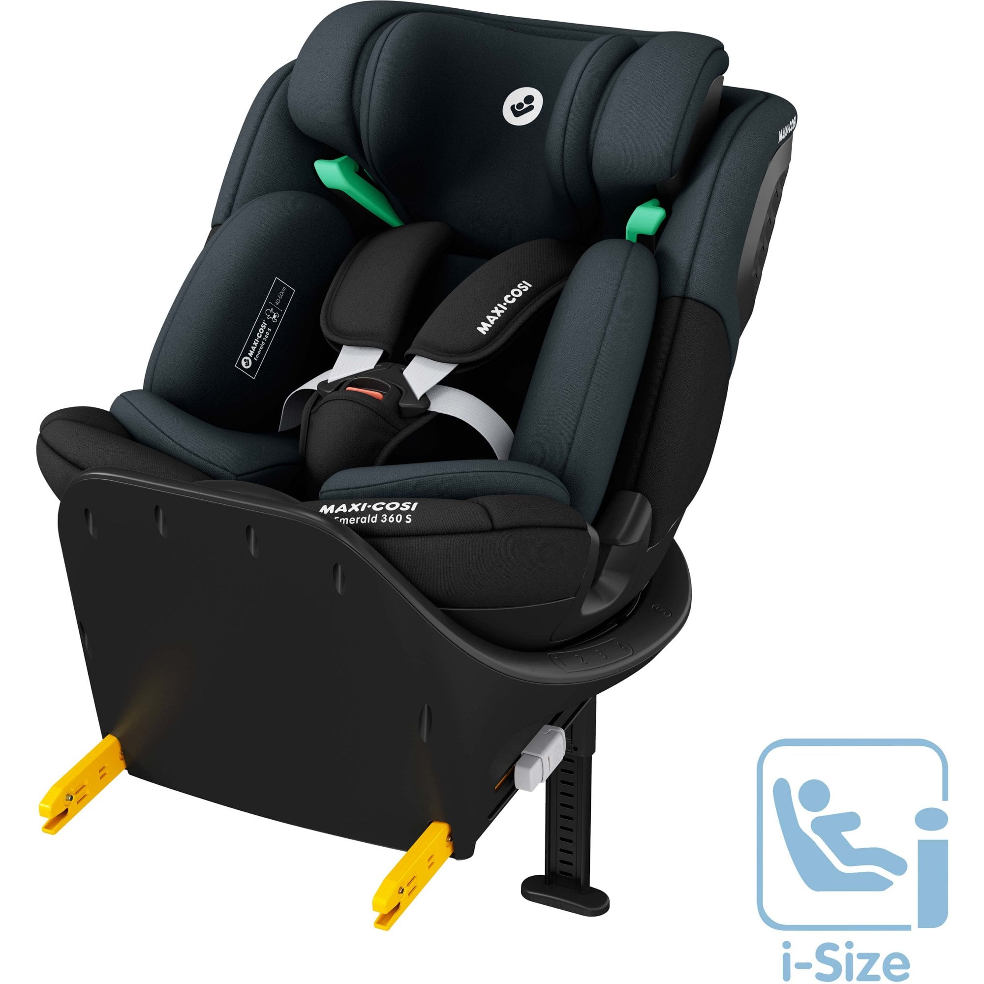 Maxi Cosi Emerald 360 S i-Size Car Seat Tonal Black