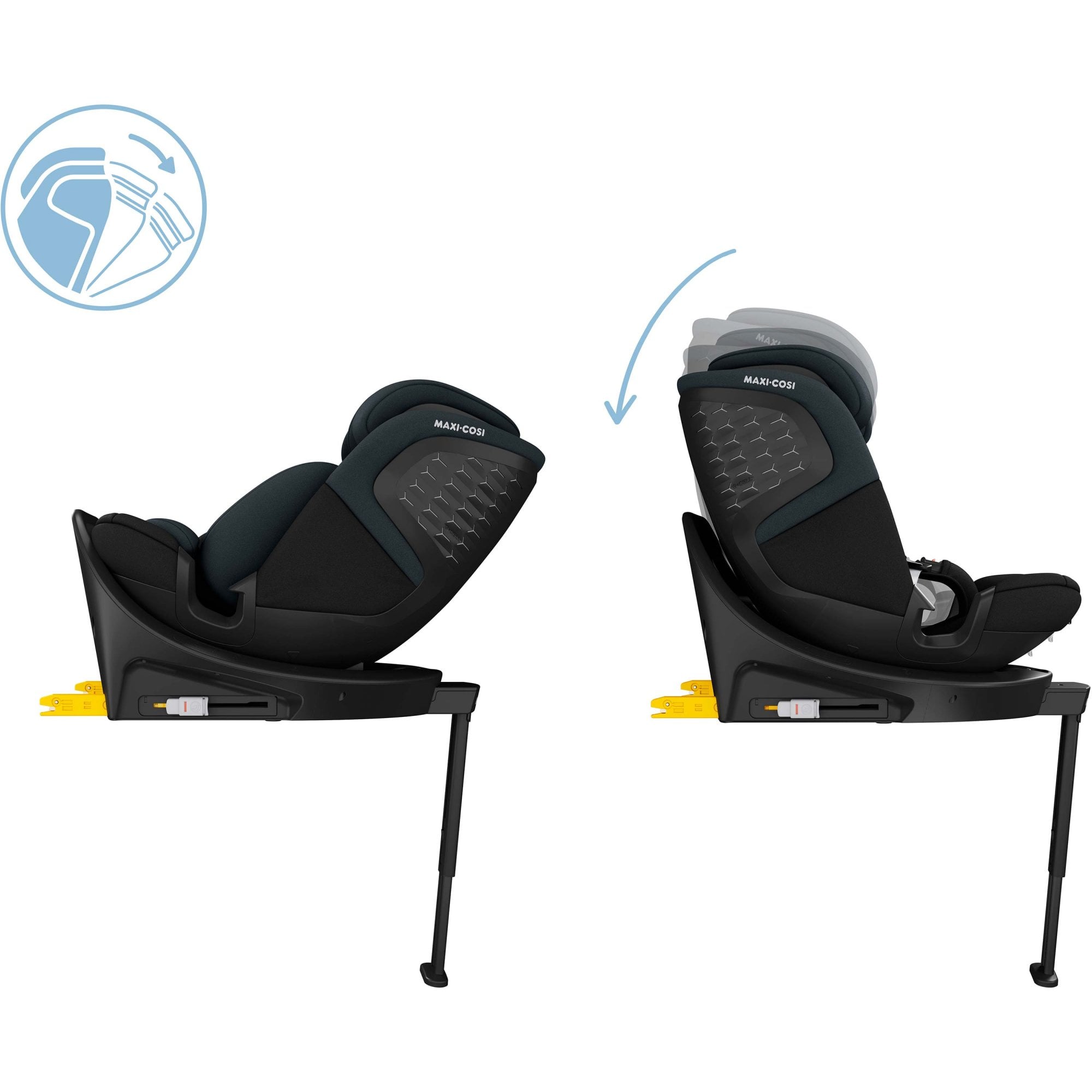 Maxi Cosi Emerald 360 S i-Size Car Seat Tonal Black