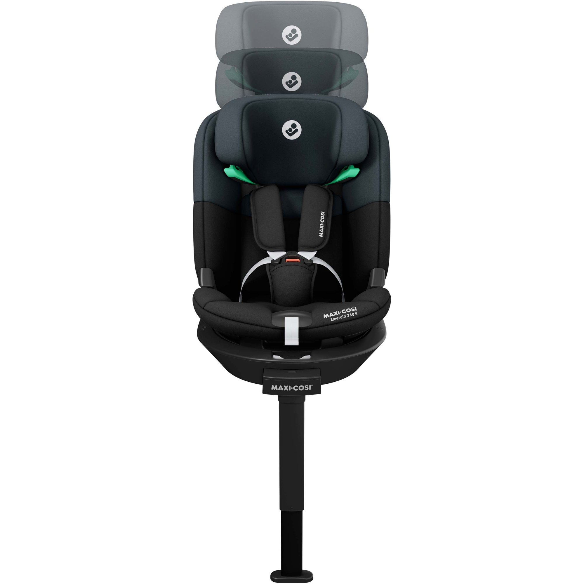 Maxi Cosi Emerald 360 S i-Size Car Seat Tonal Black