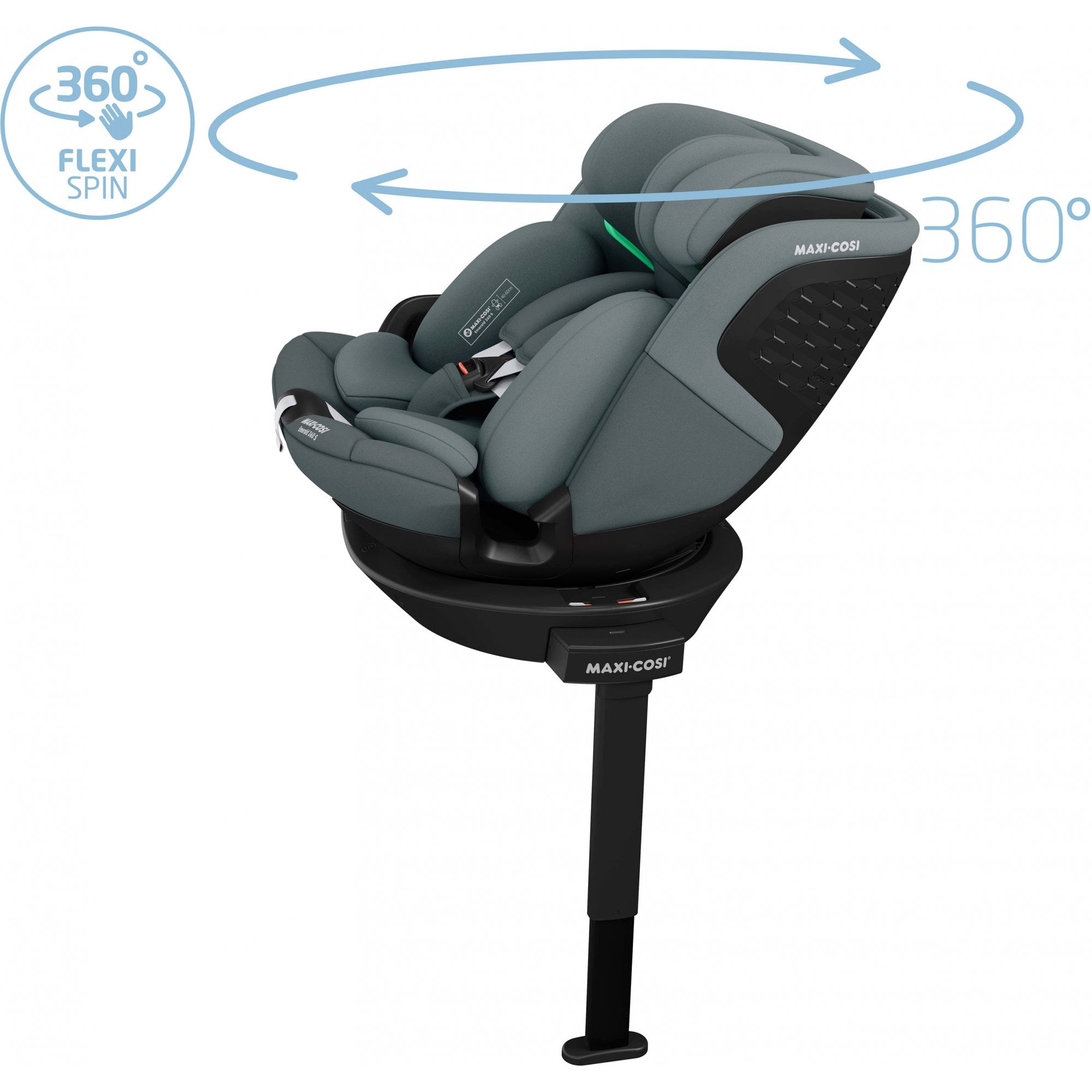 Maxi Cosi Emerald 360 S i-Size Car Seat Tonal Graphite