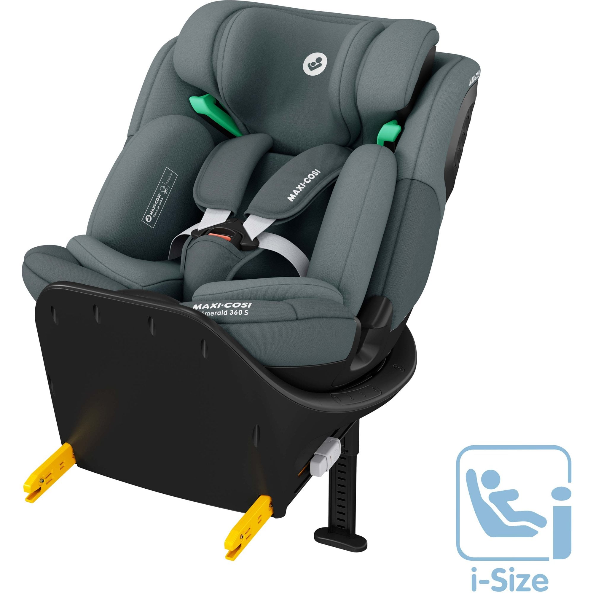 Maxi Cosi Emerald 360 S i-Size Car Seat Tonal Graphite