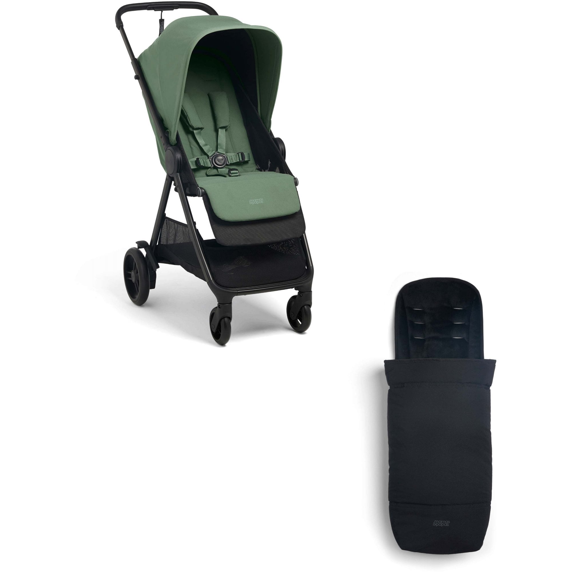 Mamas & Papas Libro Stroller Bay Green & Footmuff