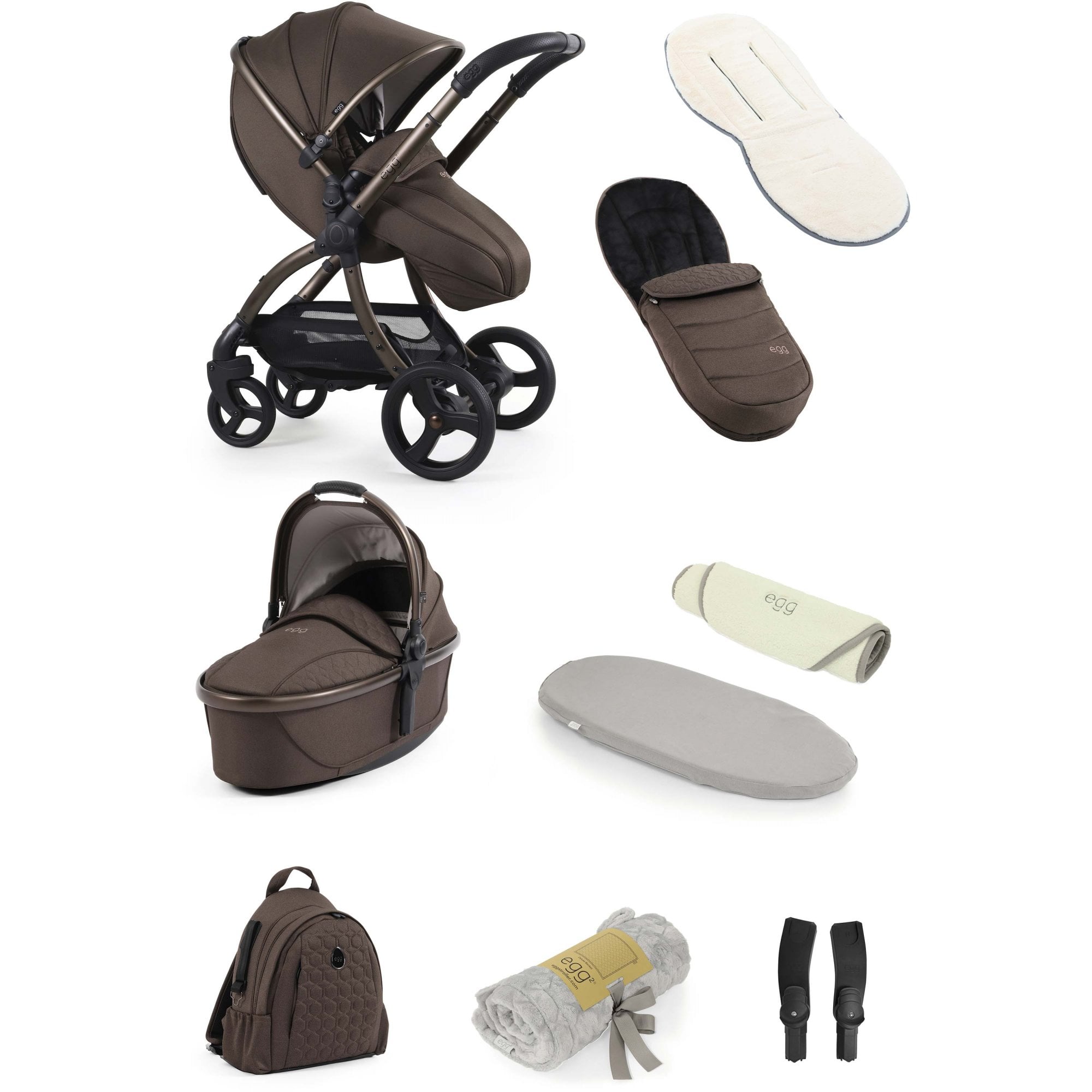 egg3® Snuggle Bundle 9 Piece Chocolate Velvet