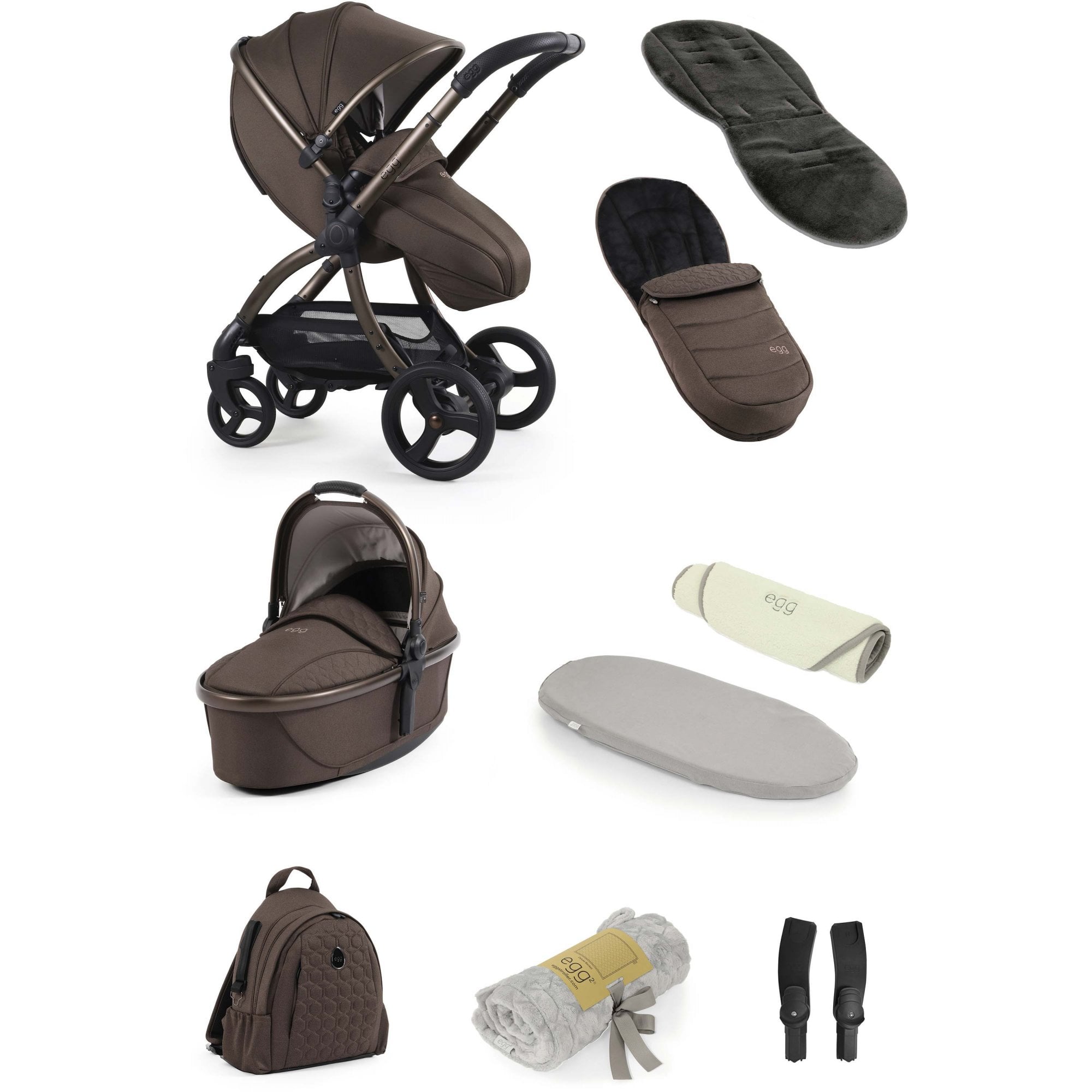 egg3® Snuggle Bundle 9 Piece Chocolate Velvet