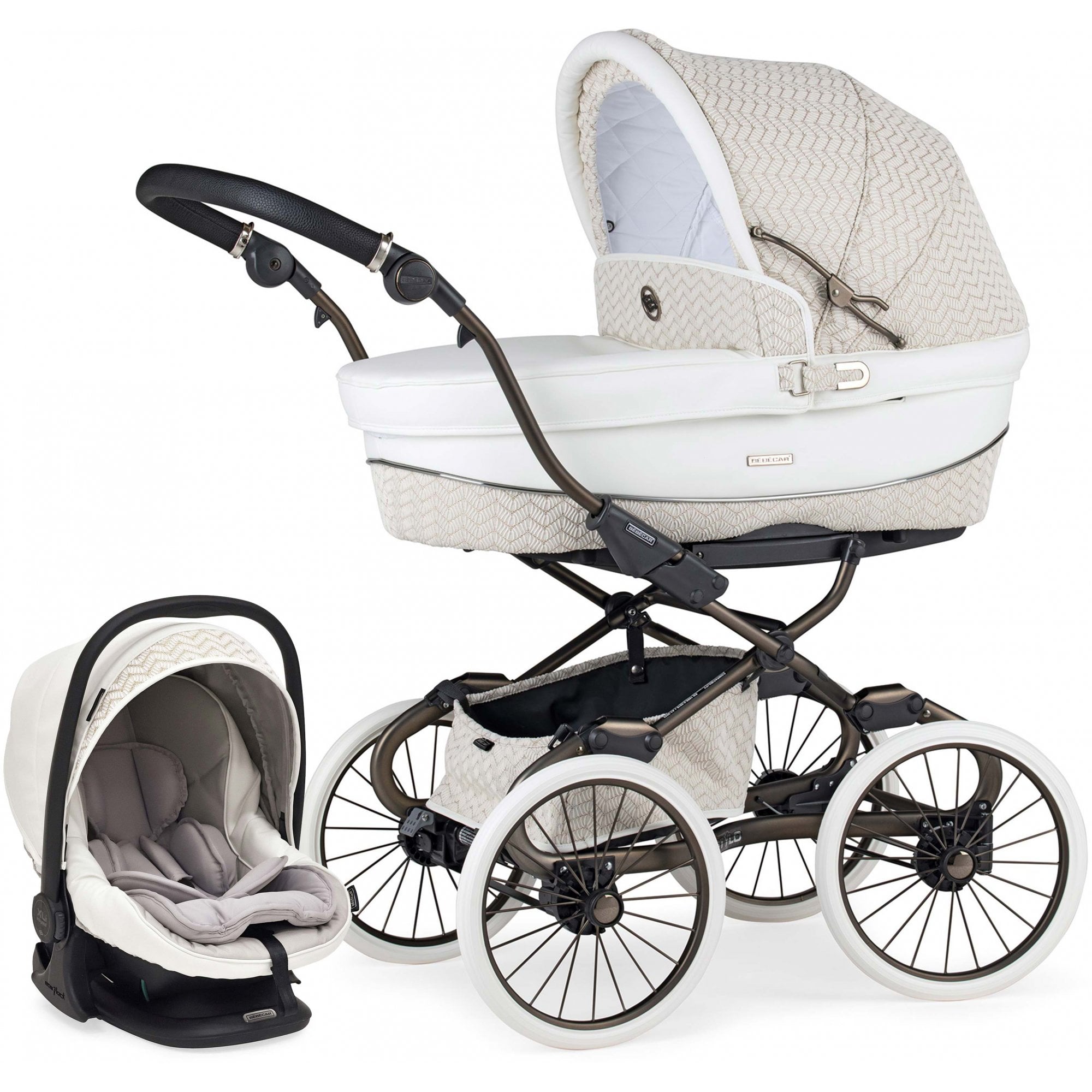 Bebecar Premium Privé Stylo Class+ i-Size Car Seat Woven White