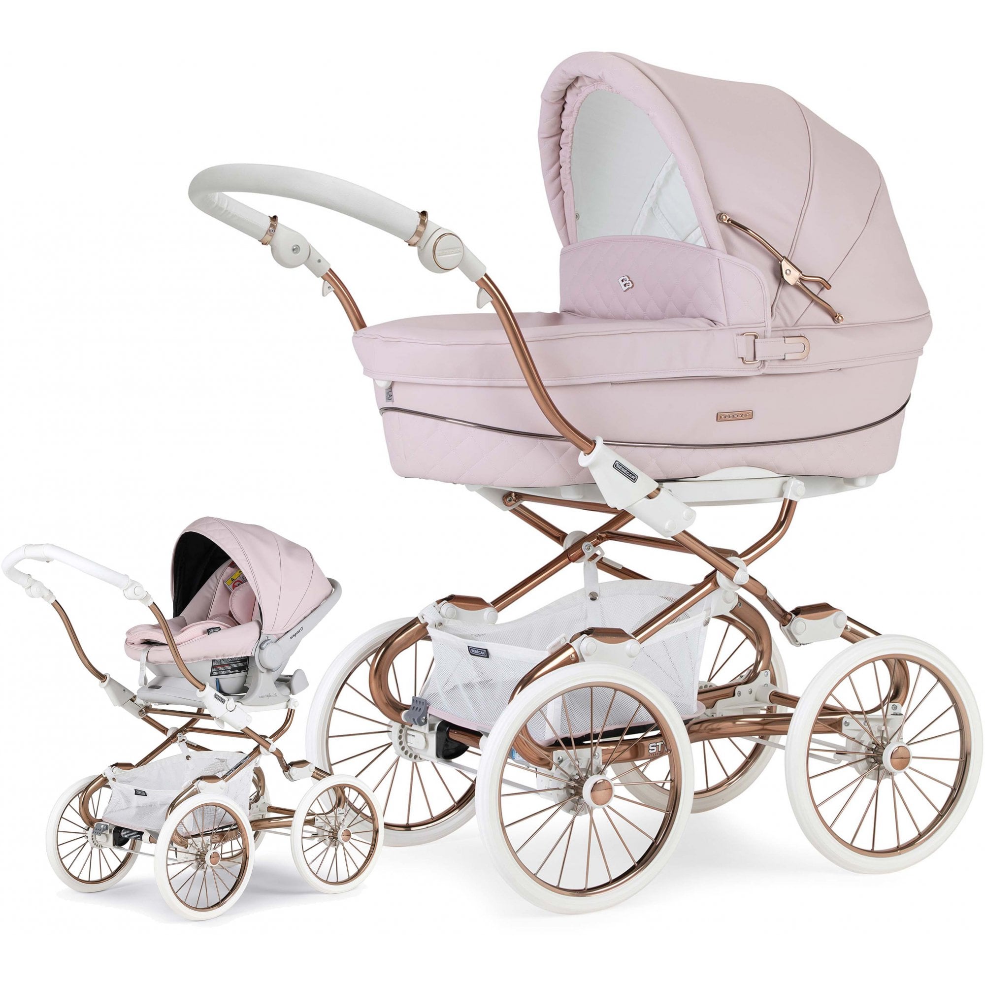Bebecar Stylo Class+ Special Combination Rose Pink & Car Seat