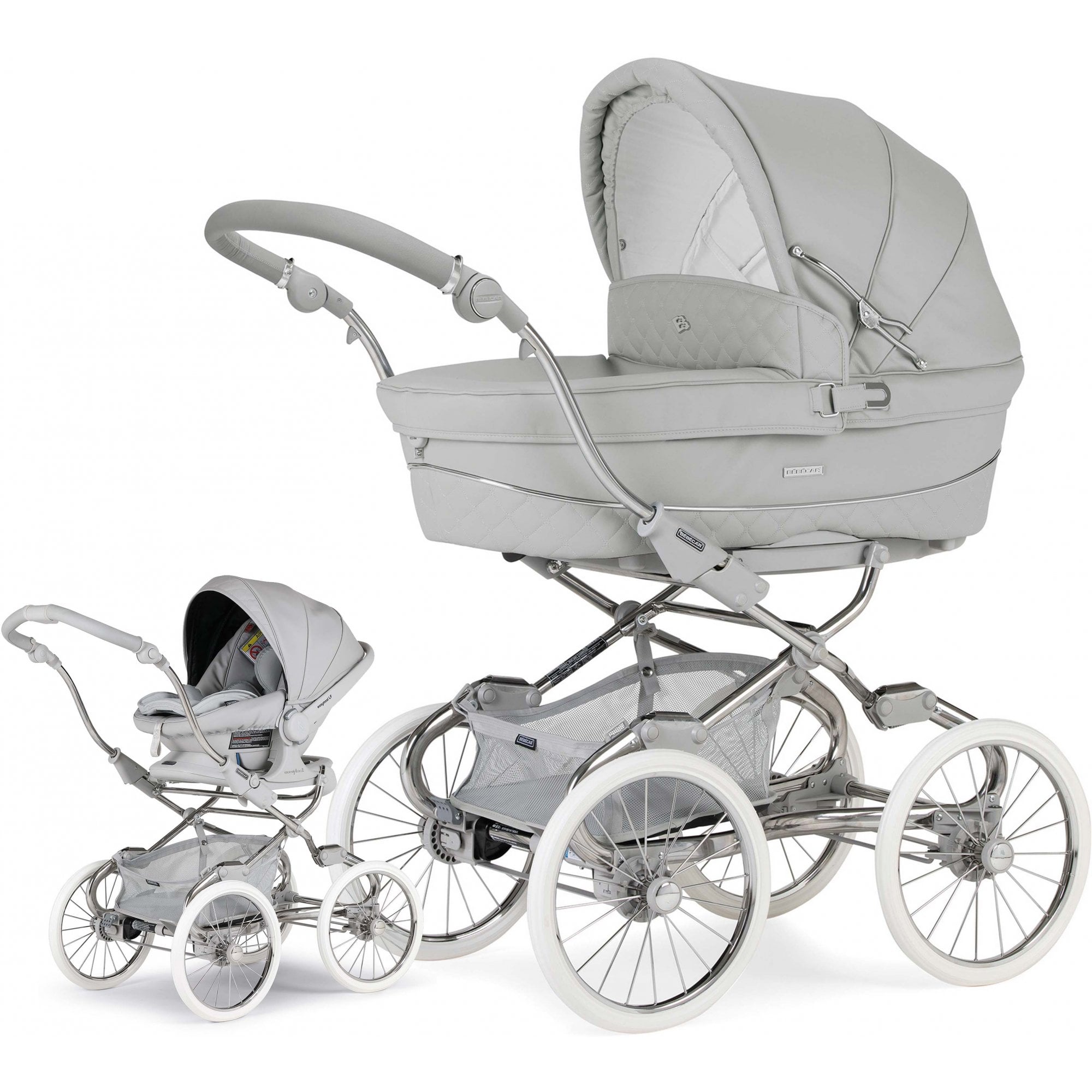 Bebecar Stylo Class+ Special Combination Calm Grey & Car Seat