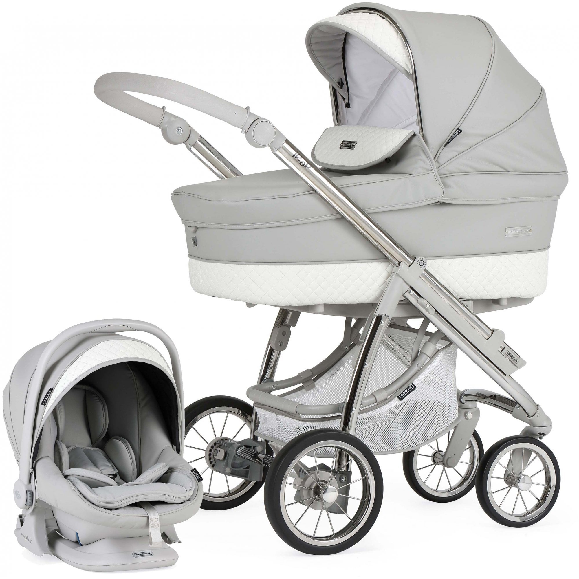 Bebecar Pack IPOP Classic XL Special Combination Trio Silver Grey