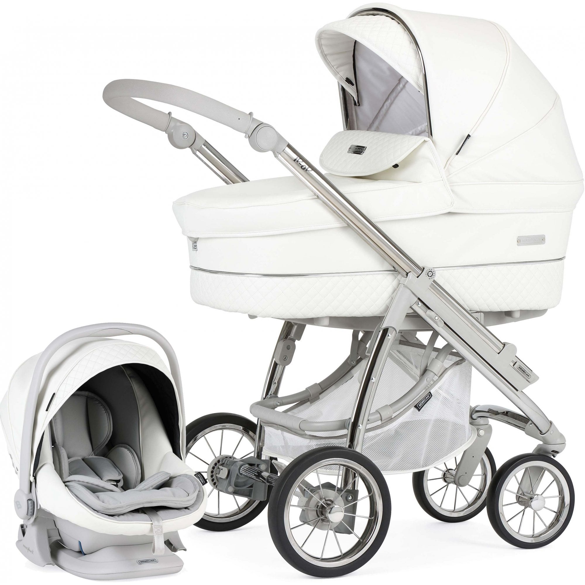 Bebecar Pack IPOP R Classic XL Special Combination Trio White Delight