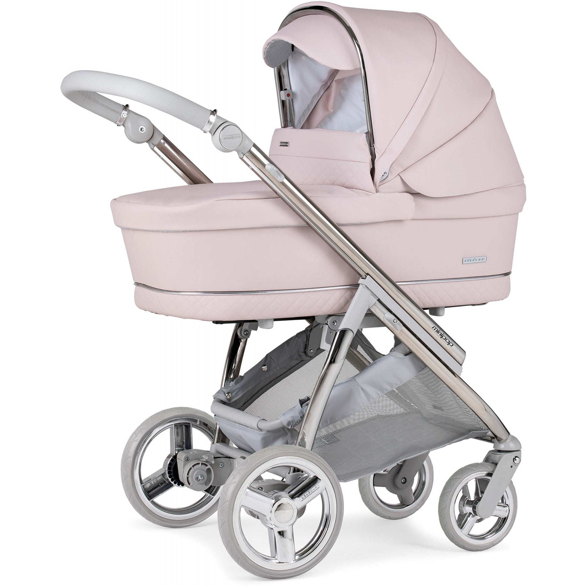Bebecar Duo Minipop Pram Pink