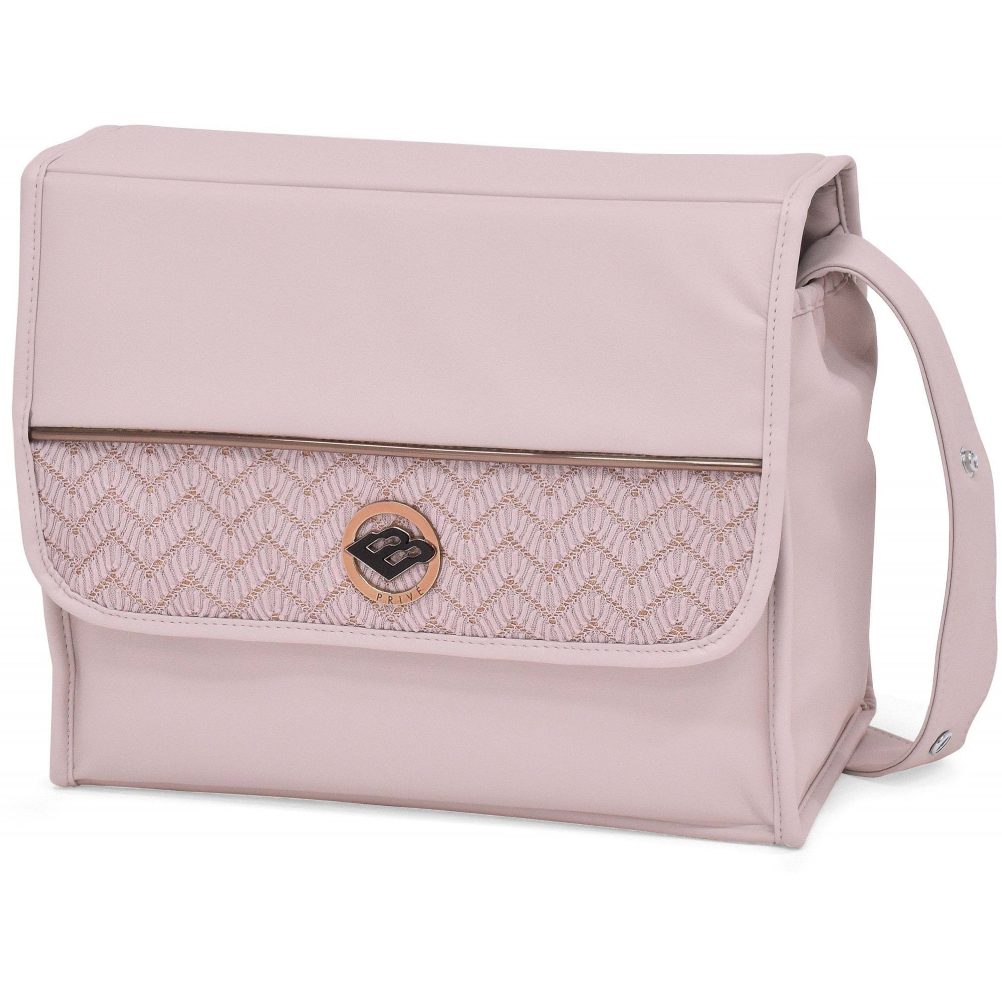 Bebecar Premium Privé Carré Changing Bag Woven Pink