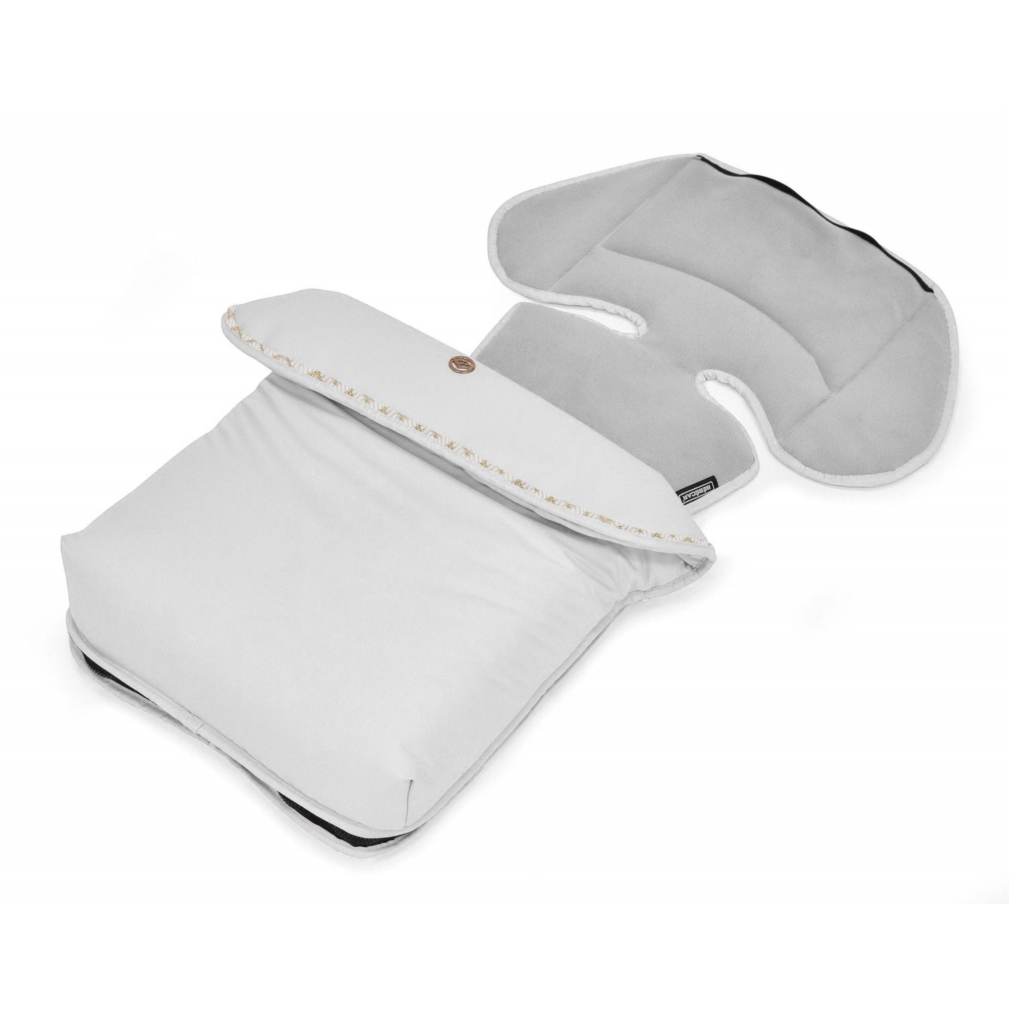 Bebecar Premium Privé Fleece Footmuff Woven White