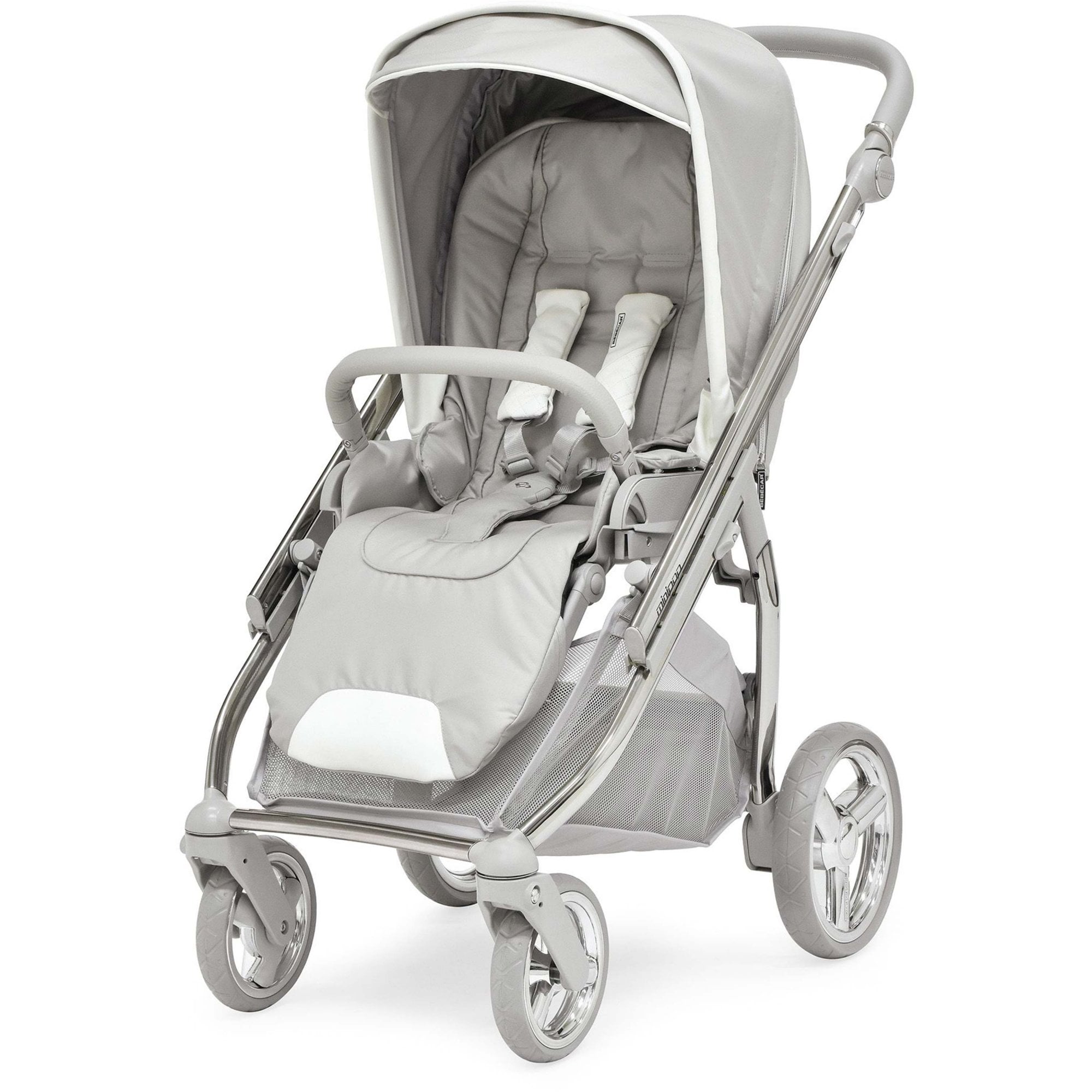 Bebecar Duo Minipop Pram White Delight