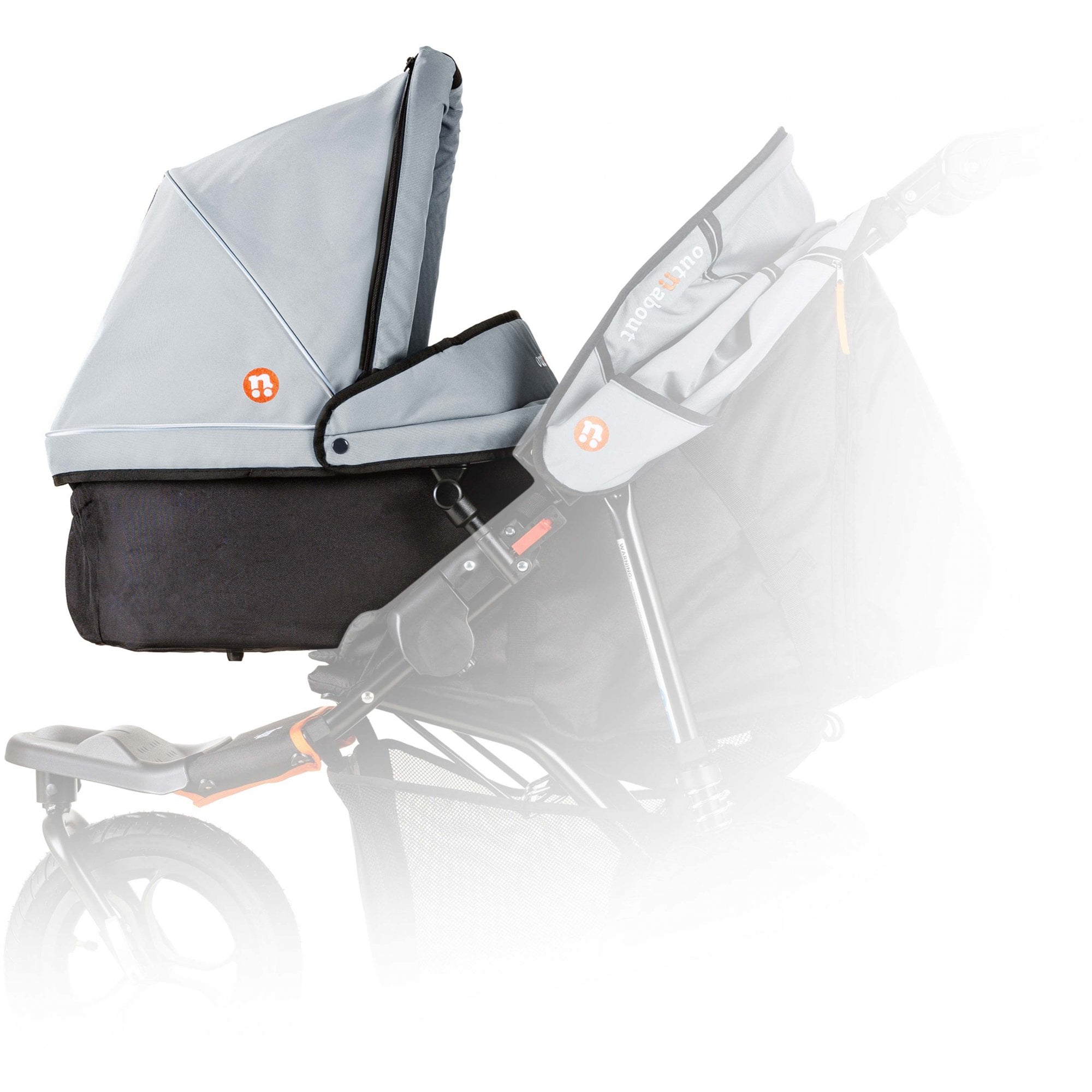 Out 'n' About Nipper V5 Single Carrycot Rocksalt Grey