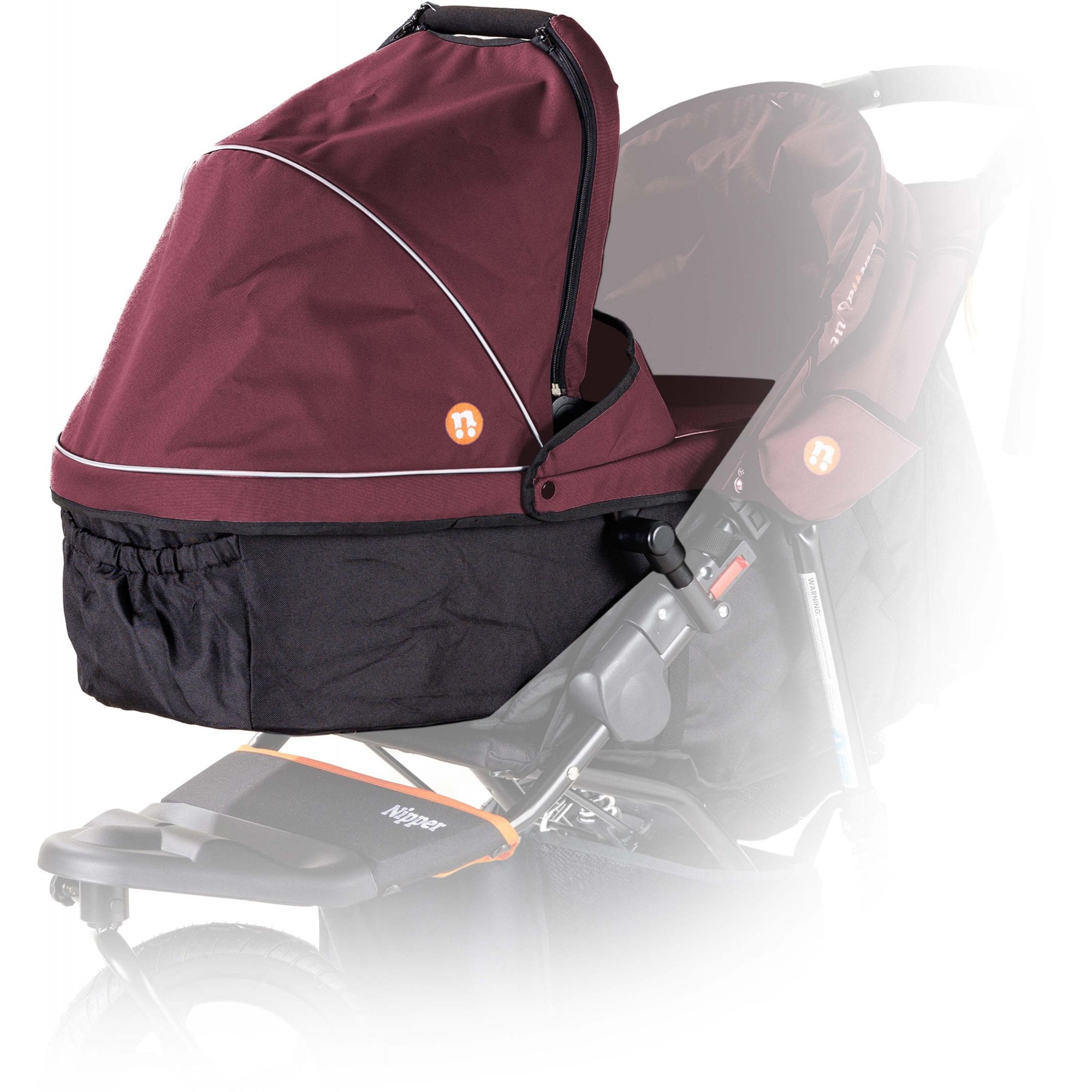 Out 'n' About Nipper V5 Single Carrycot Brambleberry Red