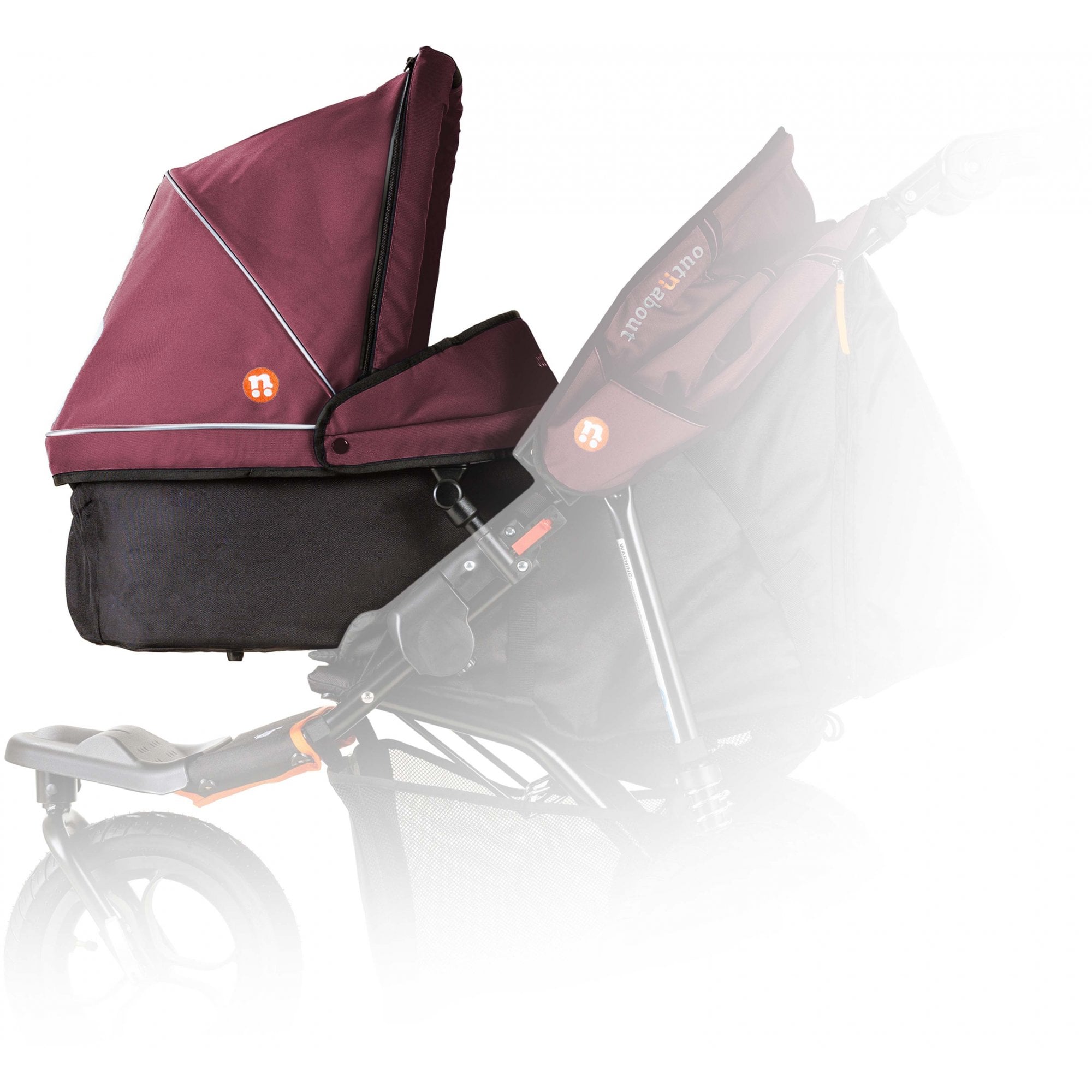 Out 'n' About Nipper V5 Single Carrycot Brambleberry Red