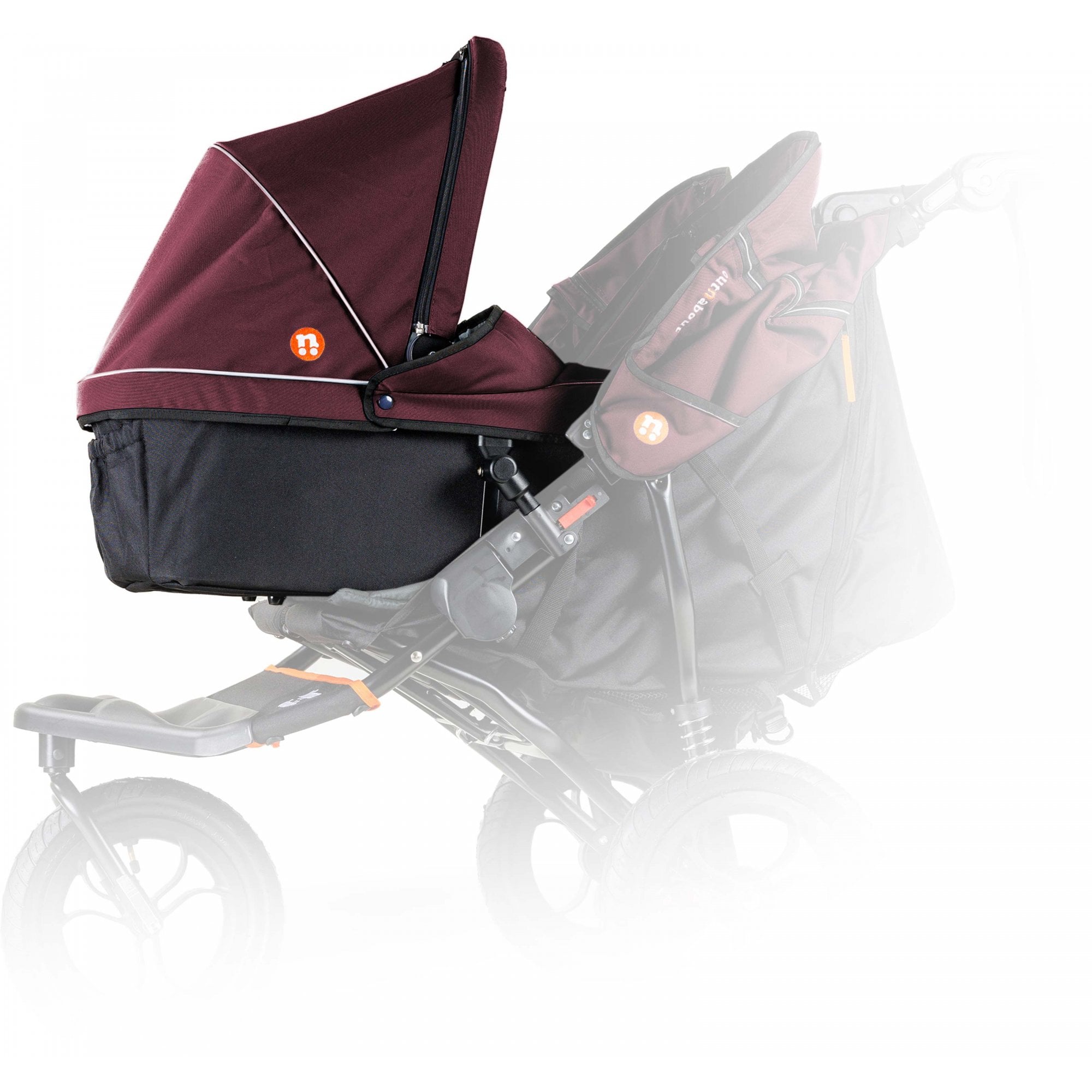 Out 'n' About Nipper V5 Double Carrycot Brambleberry Red