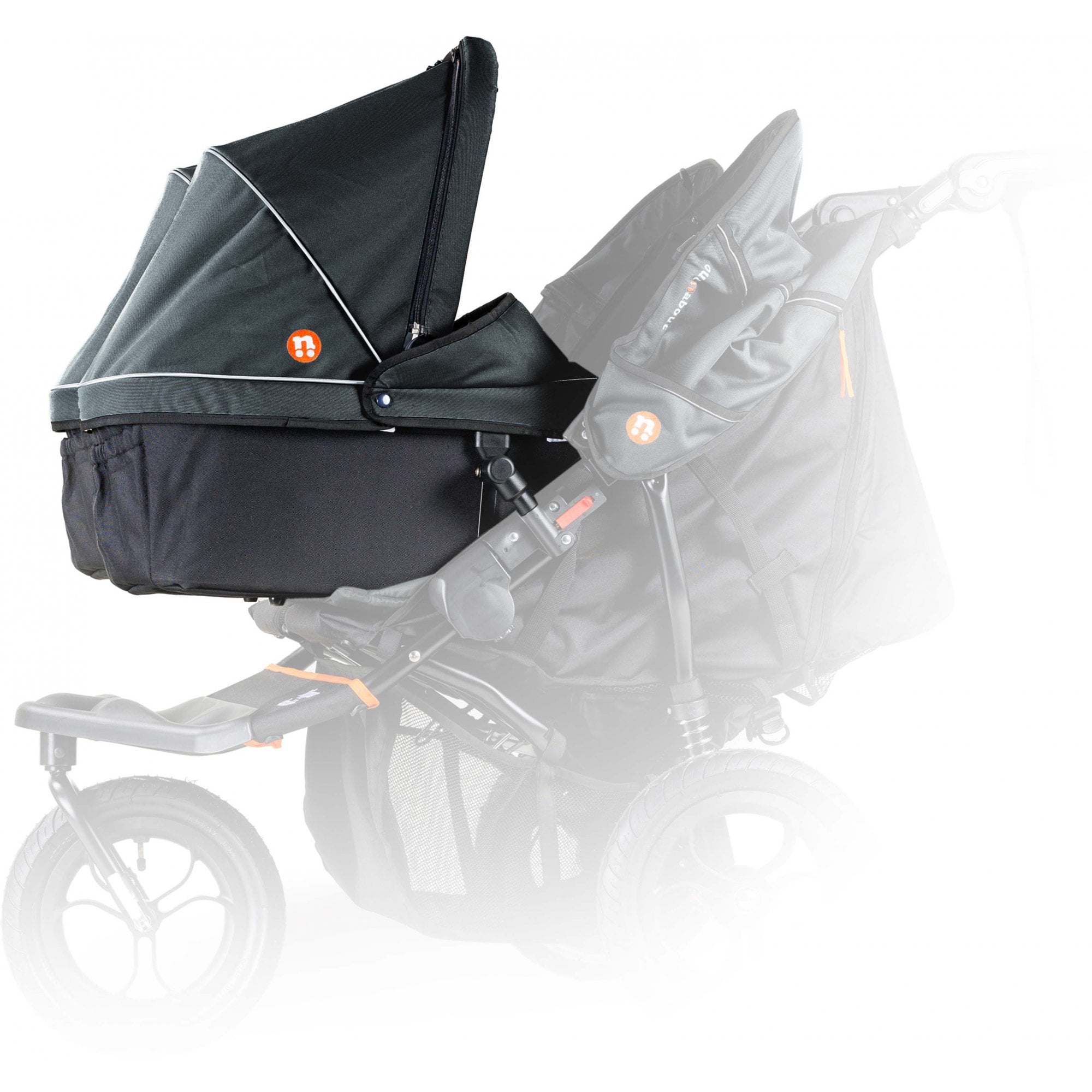 Out 'n' About Nipper V5 Double Carrycot Forest Black