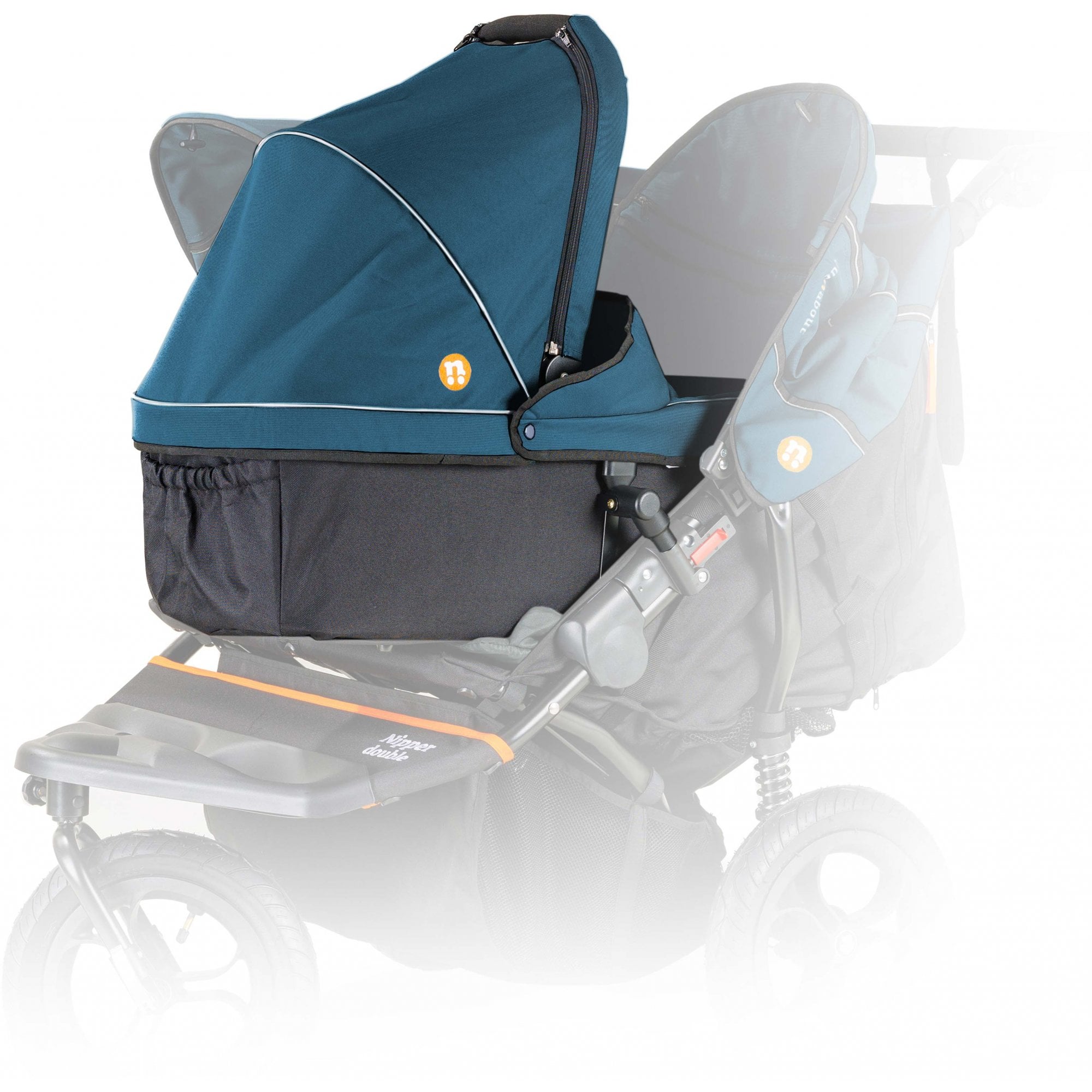 Out 'n' About Nipper V5 Double Carrycot Highland Blue