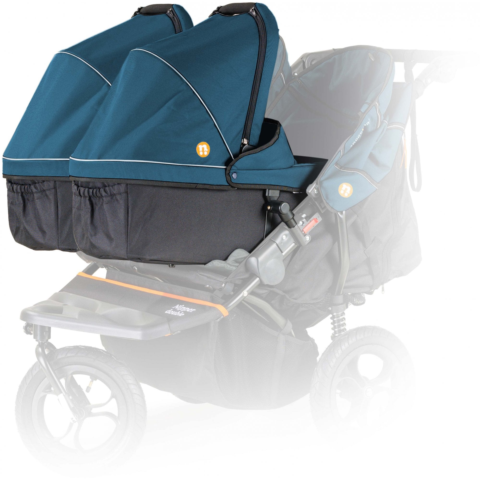 Out 'n' About Nipper V5 Double Carrycot Highland Blue