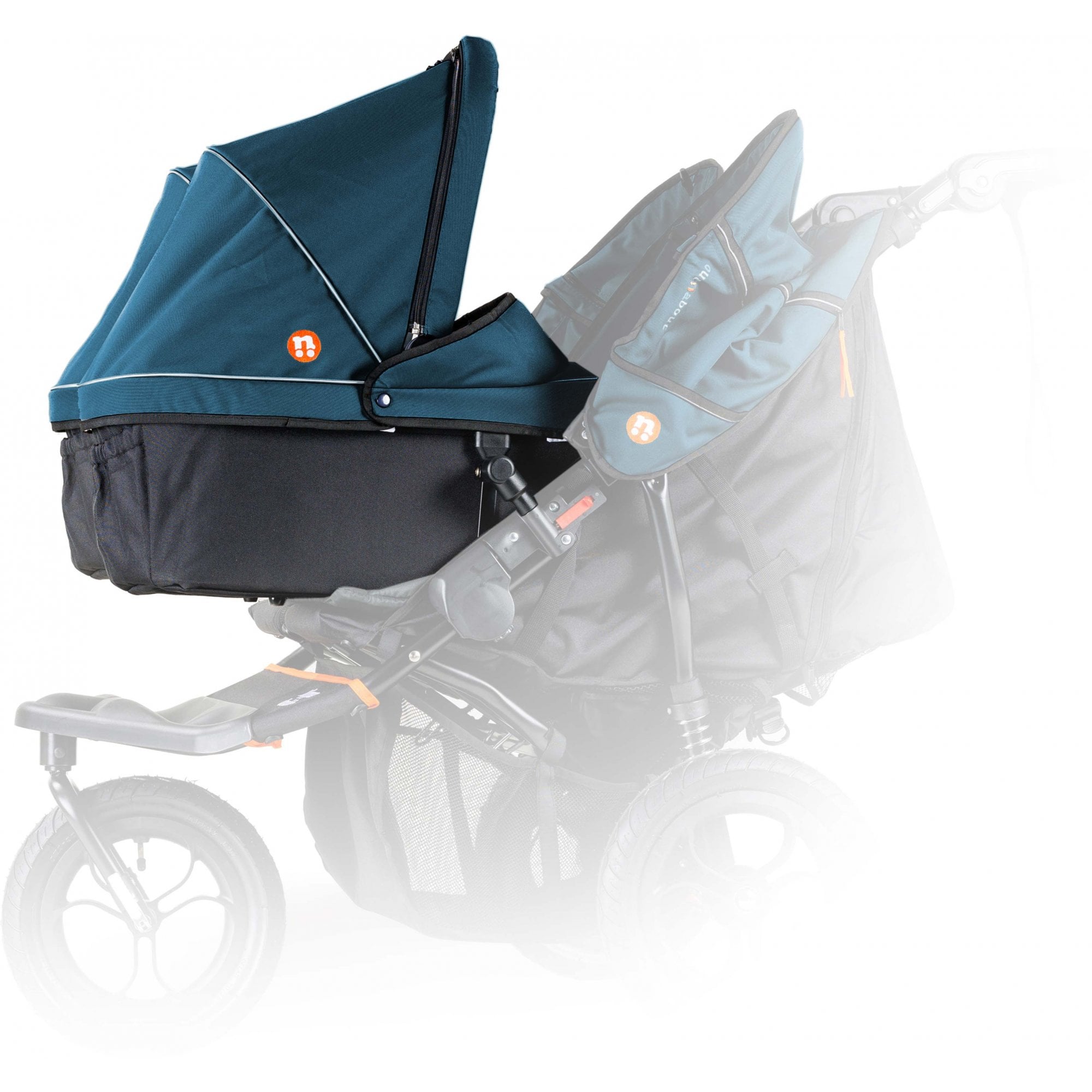 Out 'n' About Nipper V5 Double Carrycot Highland Blue