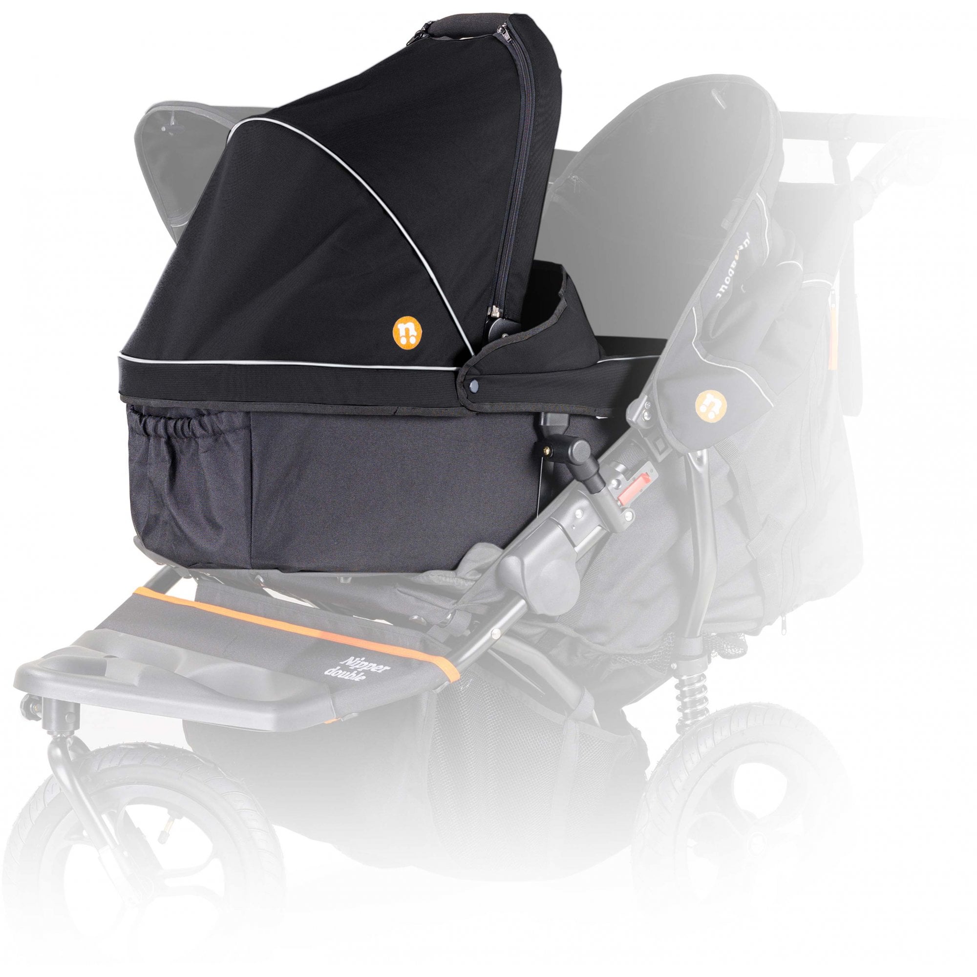 Out 'n' About Nipper V5 Double Carrycot Summit Black