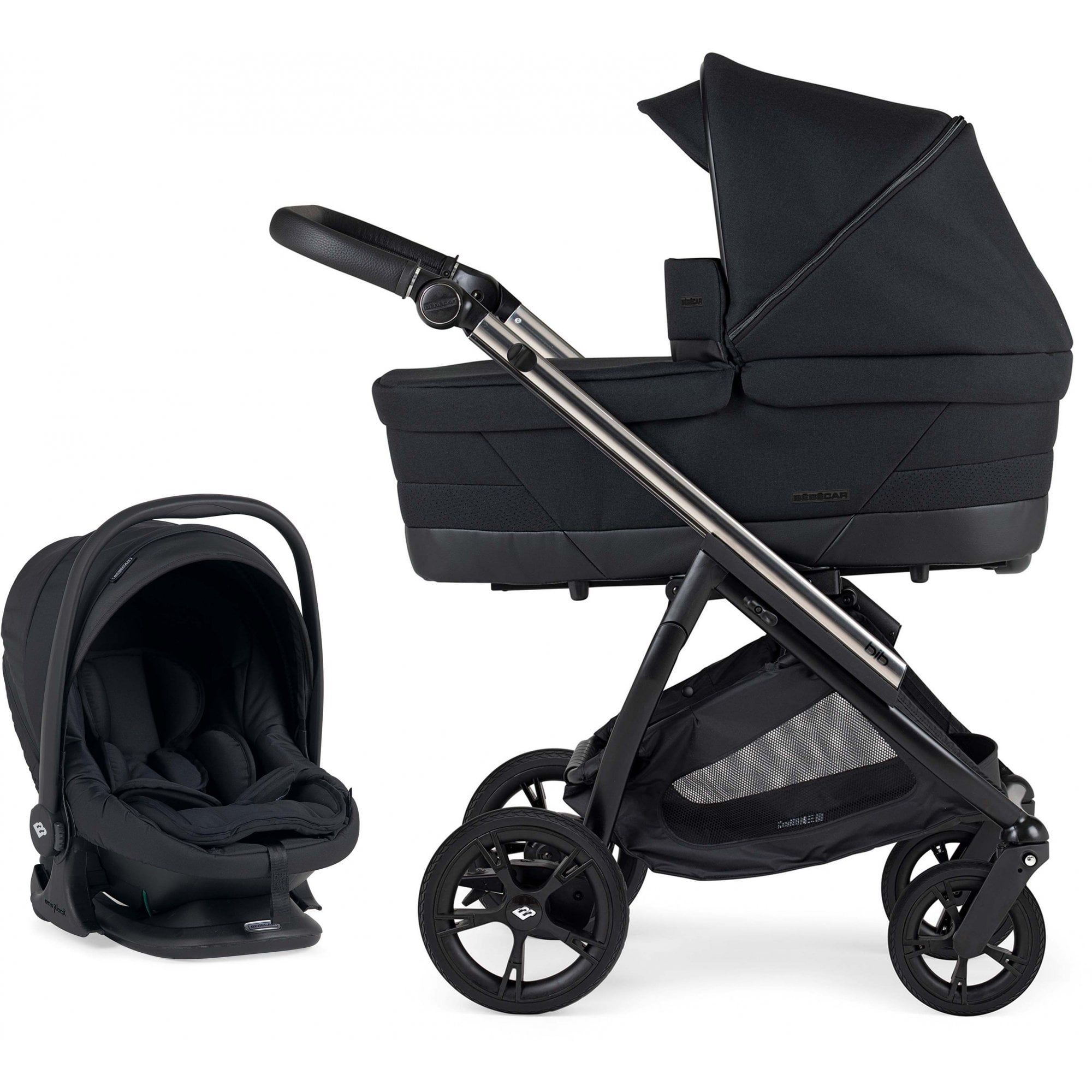 Bebecar Trio BIB Pram Black