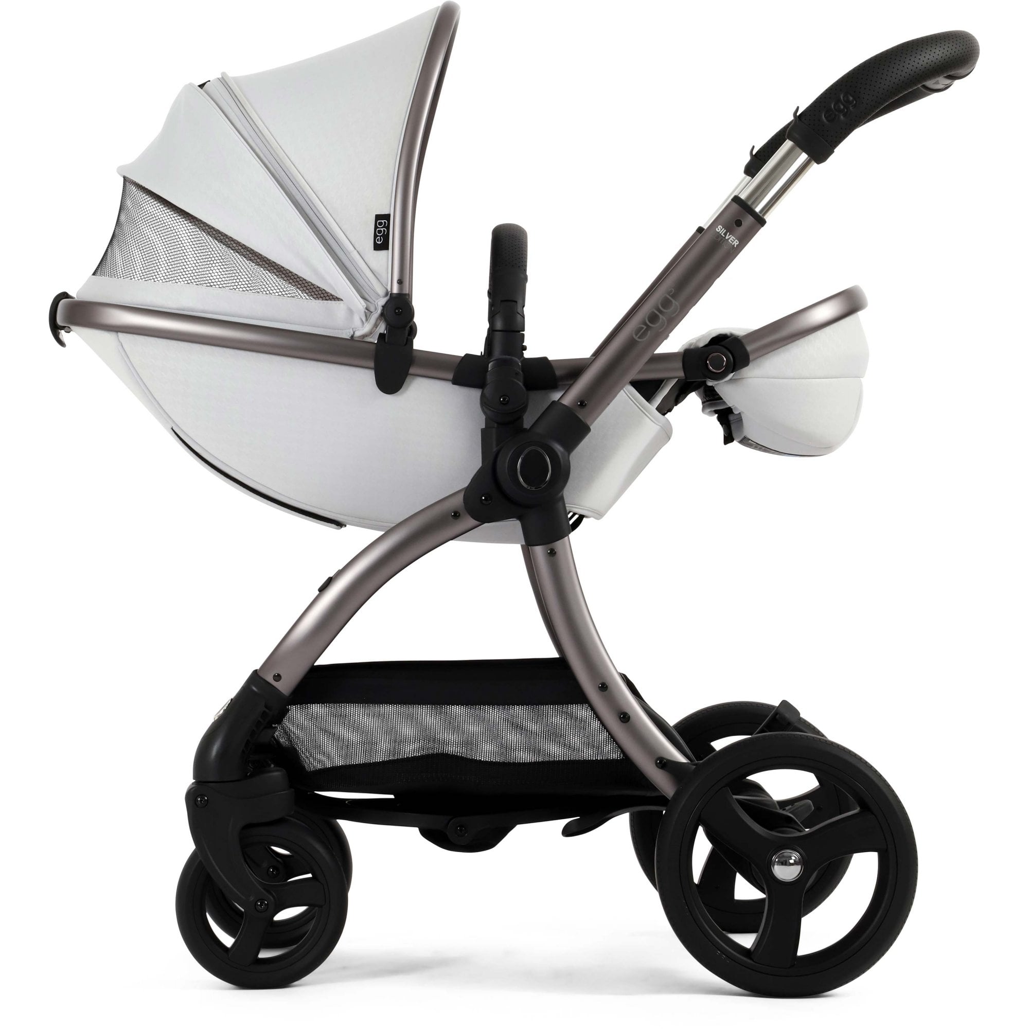 egg3® Stroller Houndstooth Silver