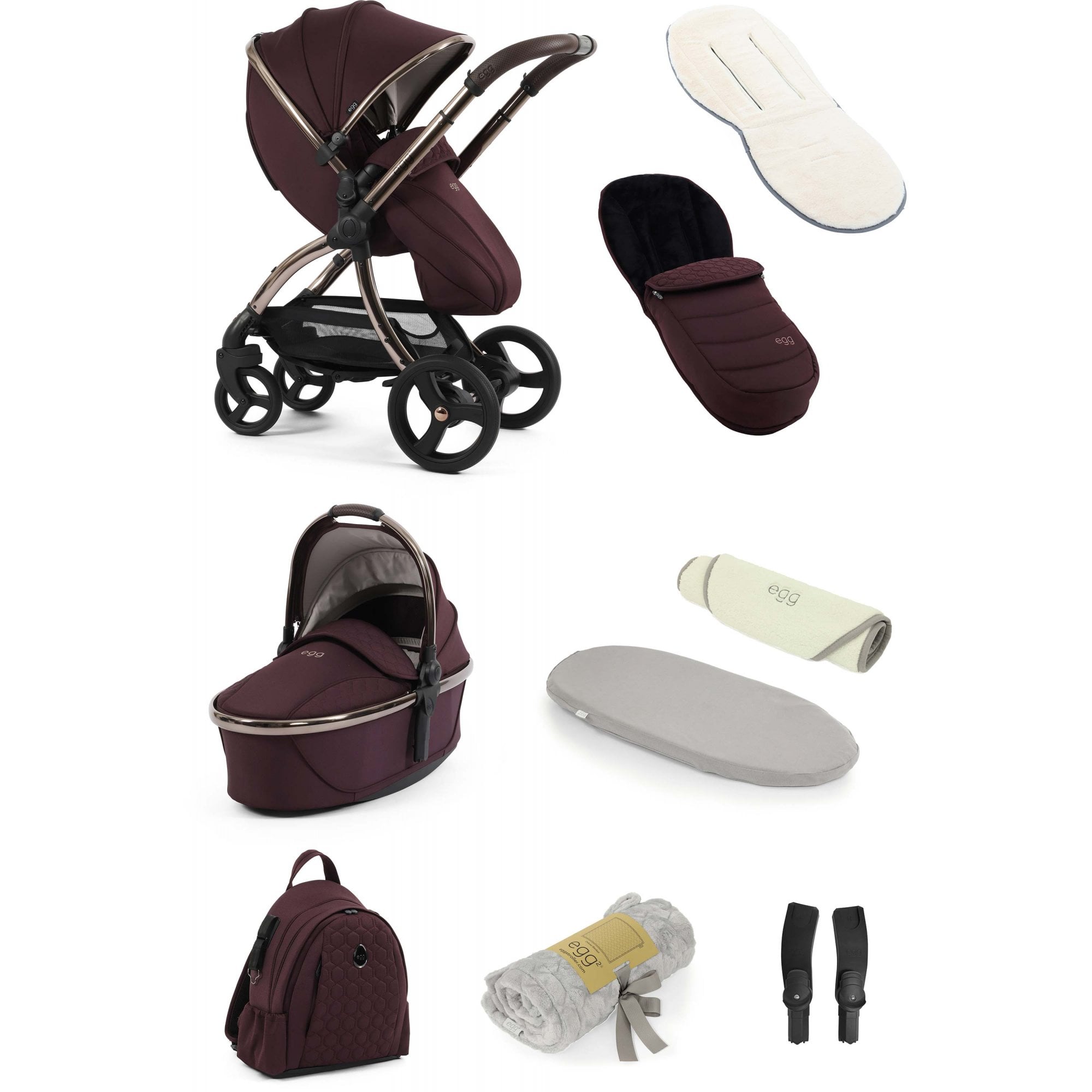 egg3® Snuggle Bundle 9 Piece Mulberry