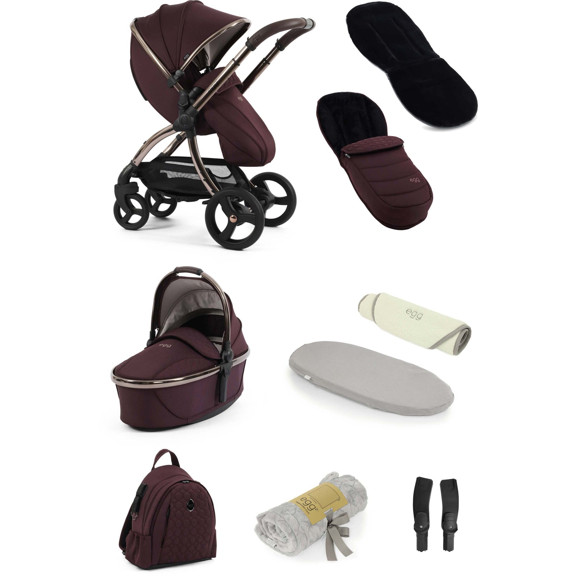 egg3® Snuggle Bundle 9 Piece Mulberry