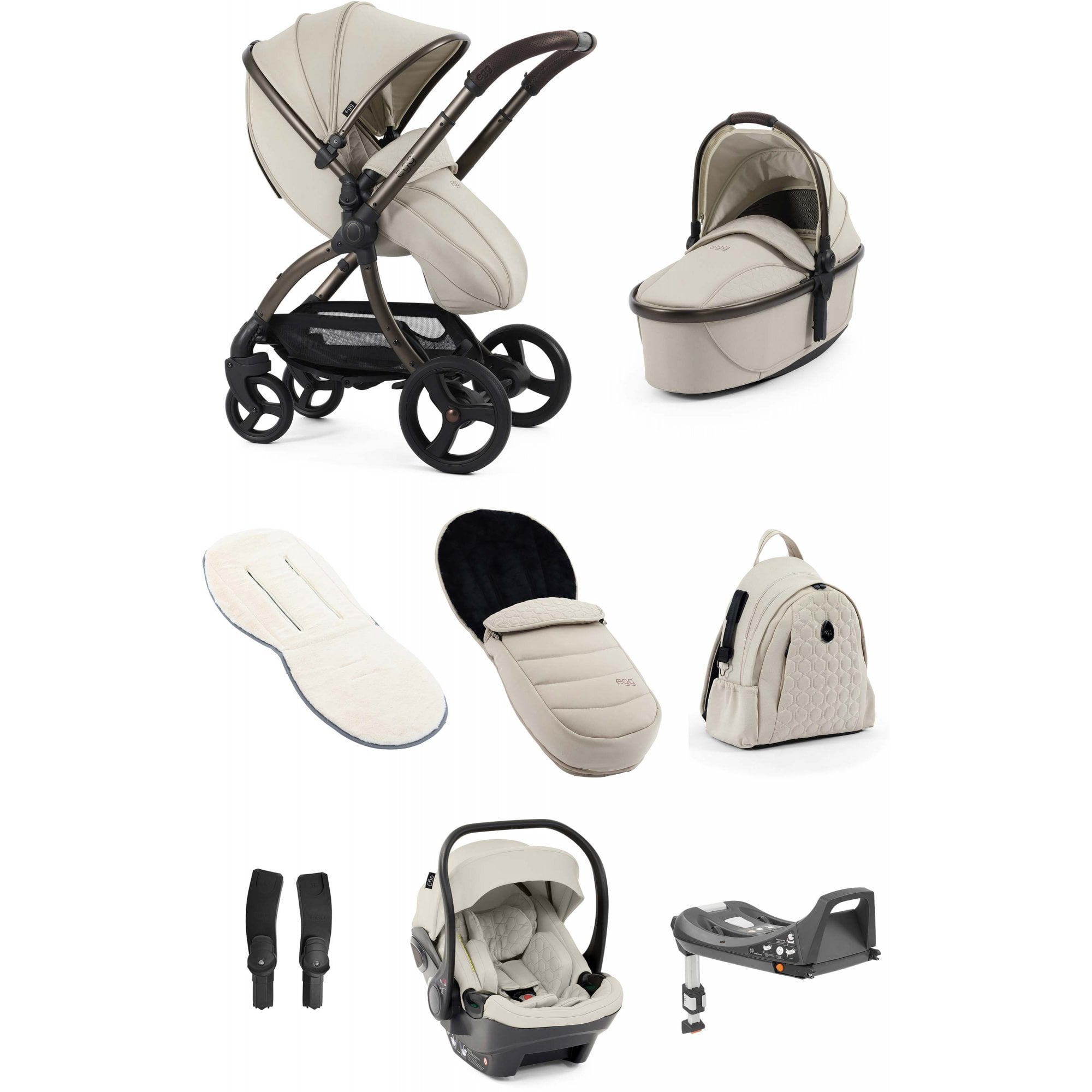 egg3® Stroller Luxury Bundle Cashmere