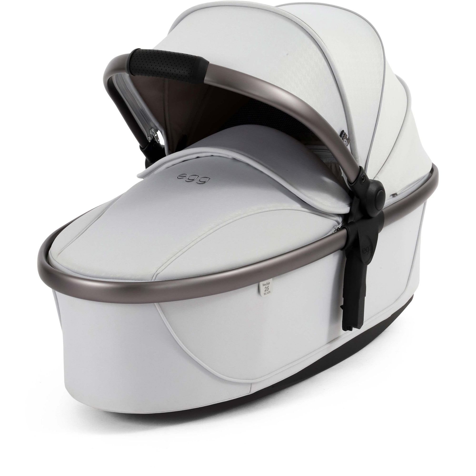 egg3® Stroller Carrycot Special Edition Houndstooth Silver