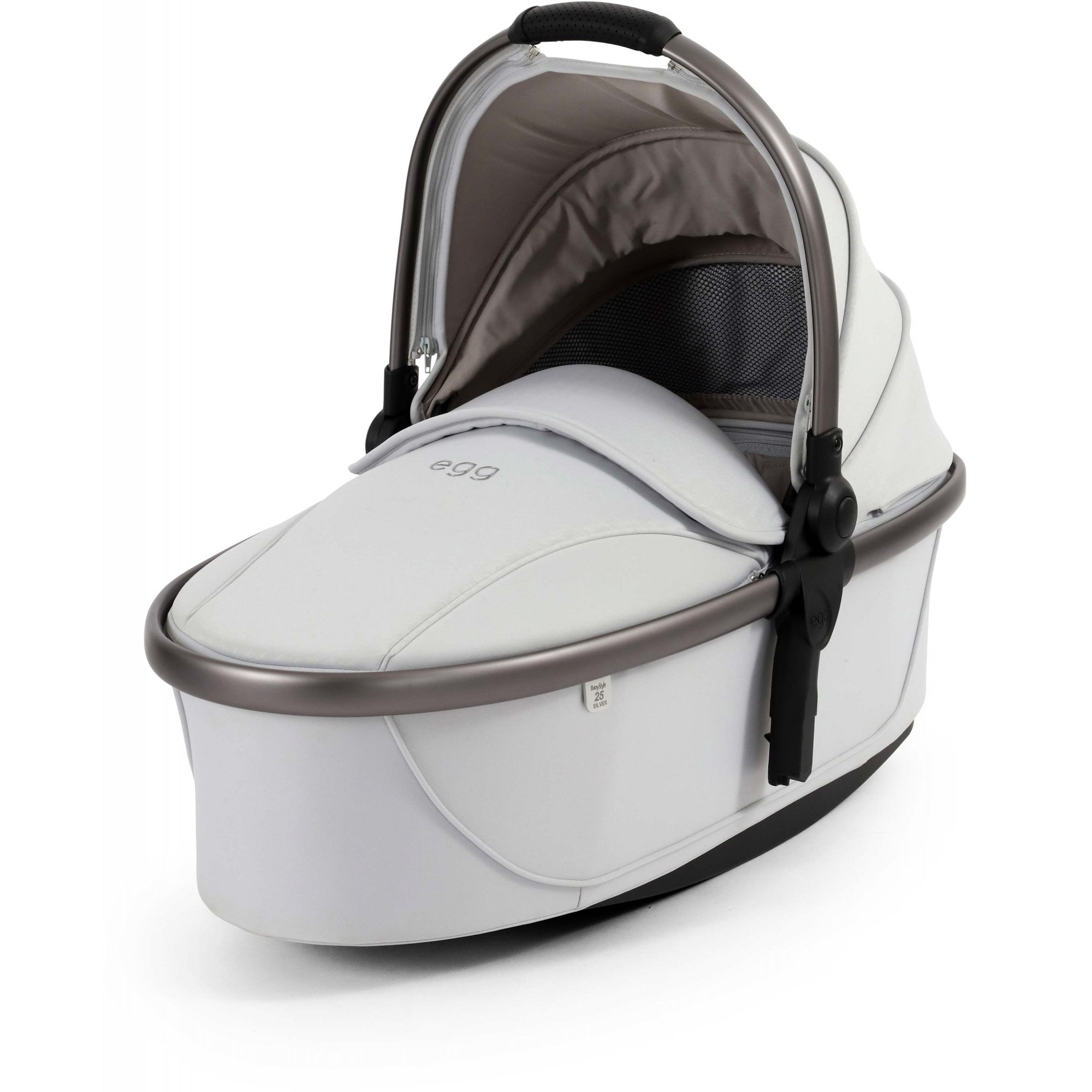 egg3® Stroller Carrycot Special Edition Houndstooth Silver
