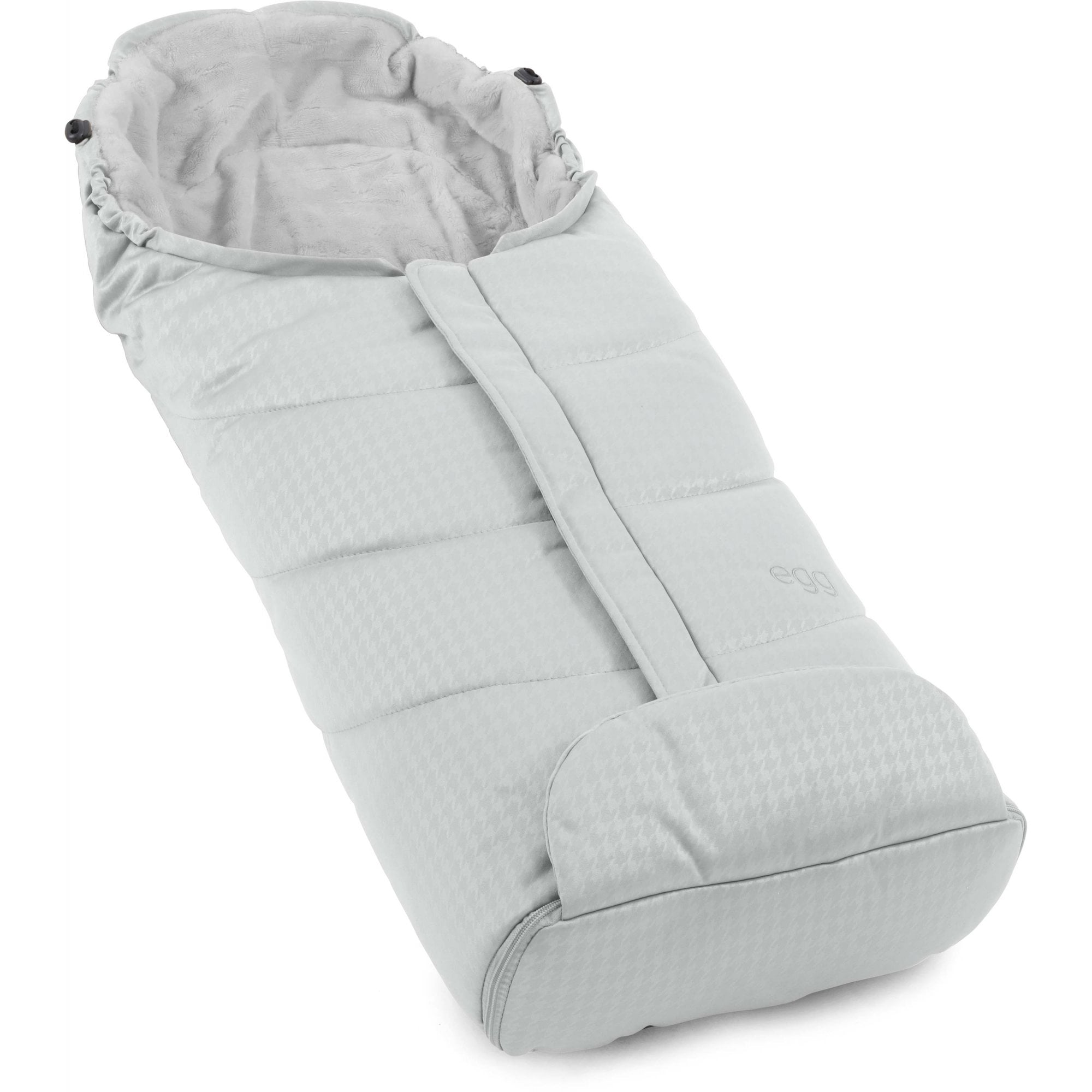 egg3® Stroller Footmuff Houndstooth Silver