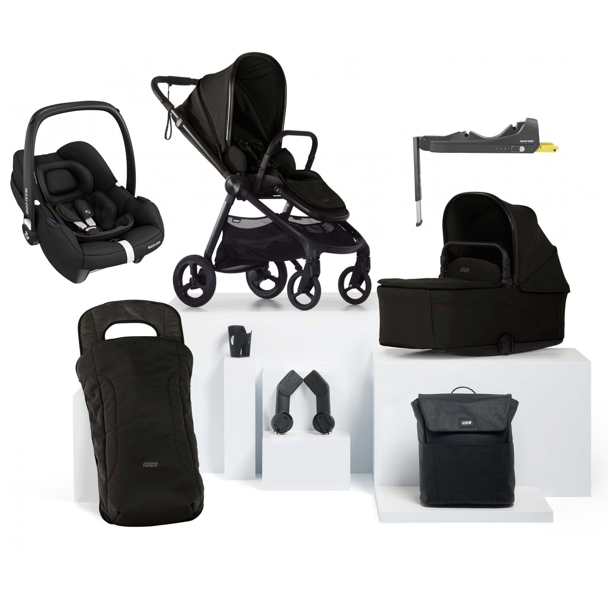 Mamas & Papas Vardo Essential Kit Noir + Cabriofix & Base