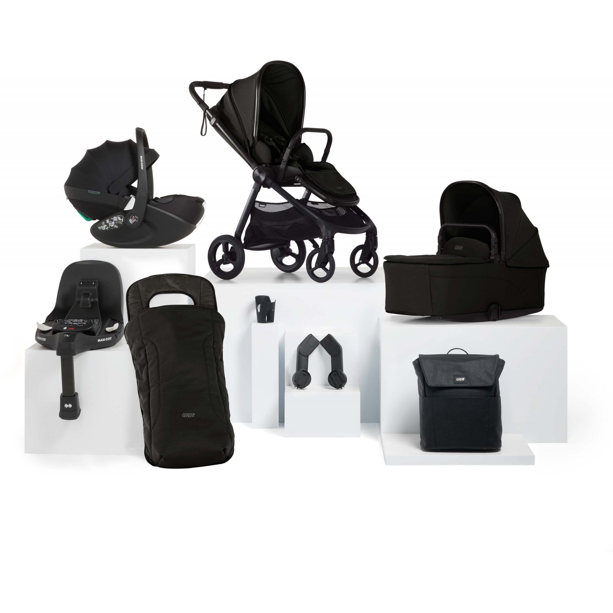 Mamas & Papas Vardo Essential Kit Noir + Pebble Pro 2 & Base