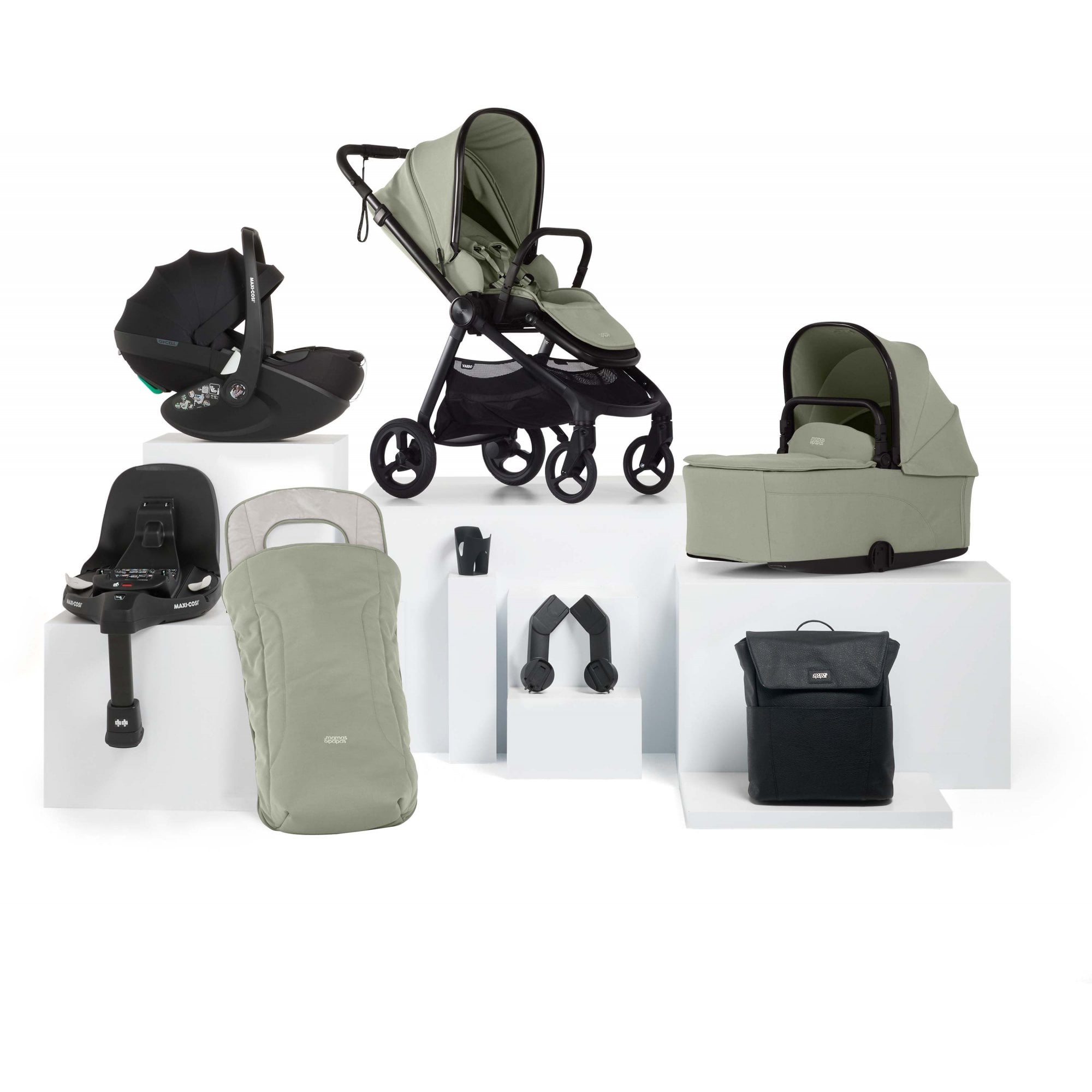 Mamas & Papas Vardo Essential Kit Sage + Pebble 360 Pro 2 & Base
