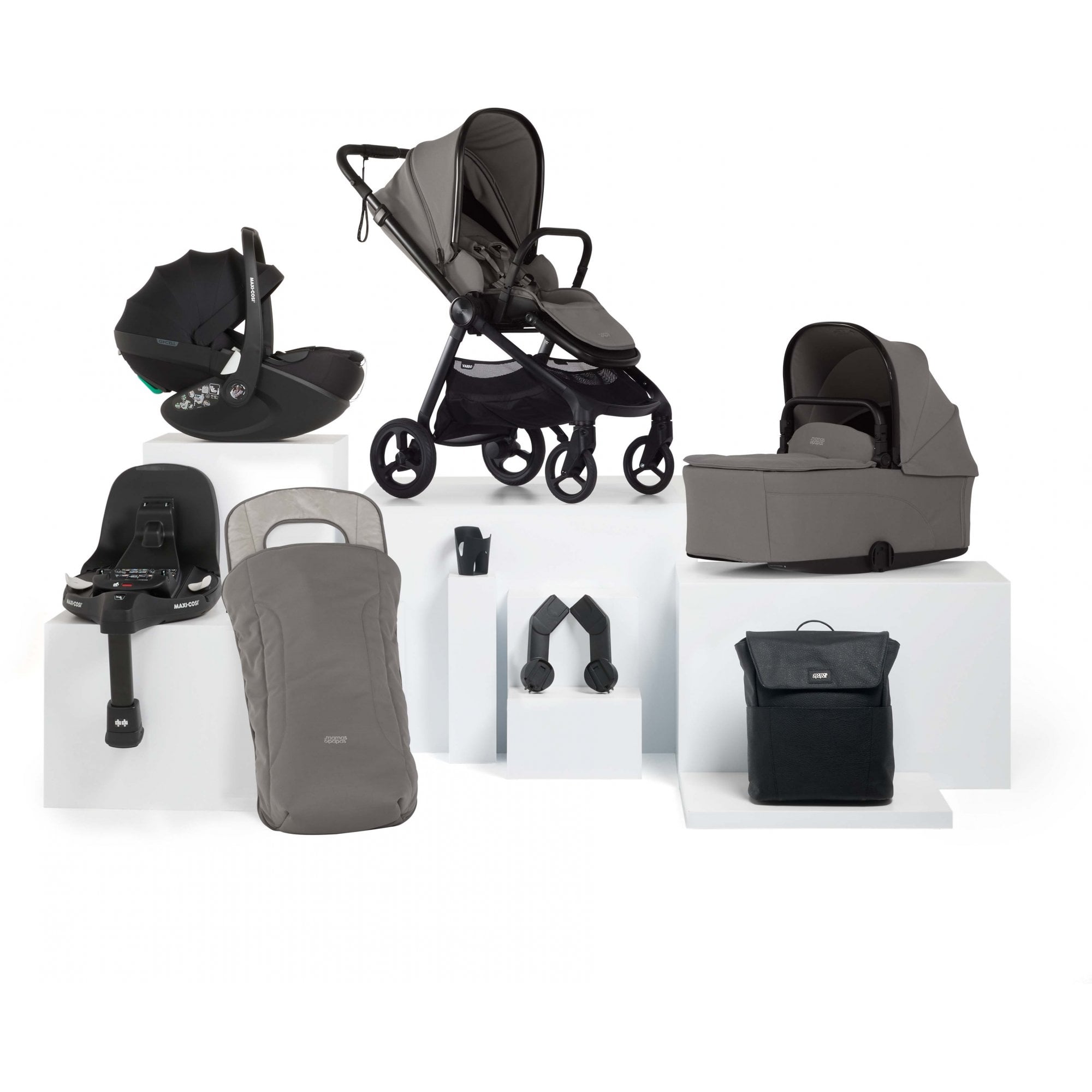 Mamas & Papas Vardo Essential Kit Storm + Pebble Pro 2 & Base