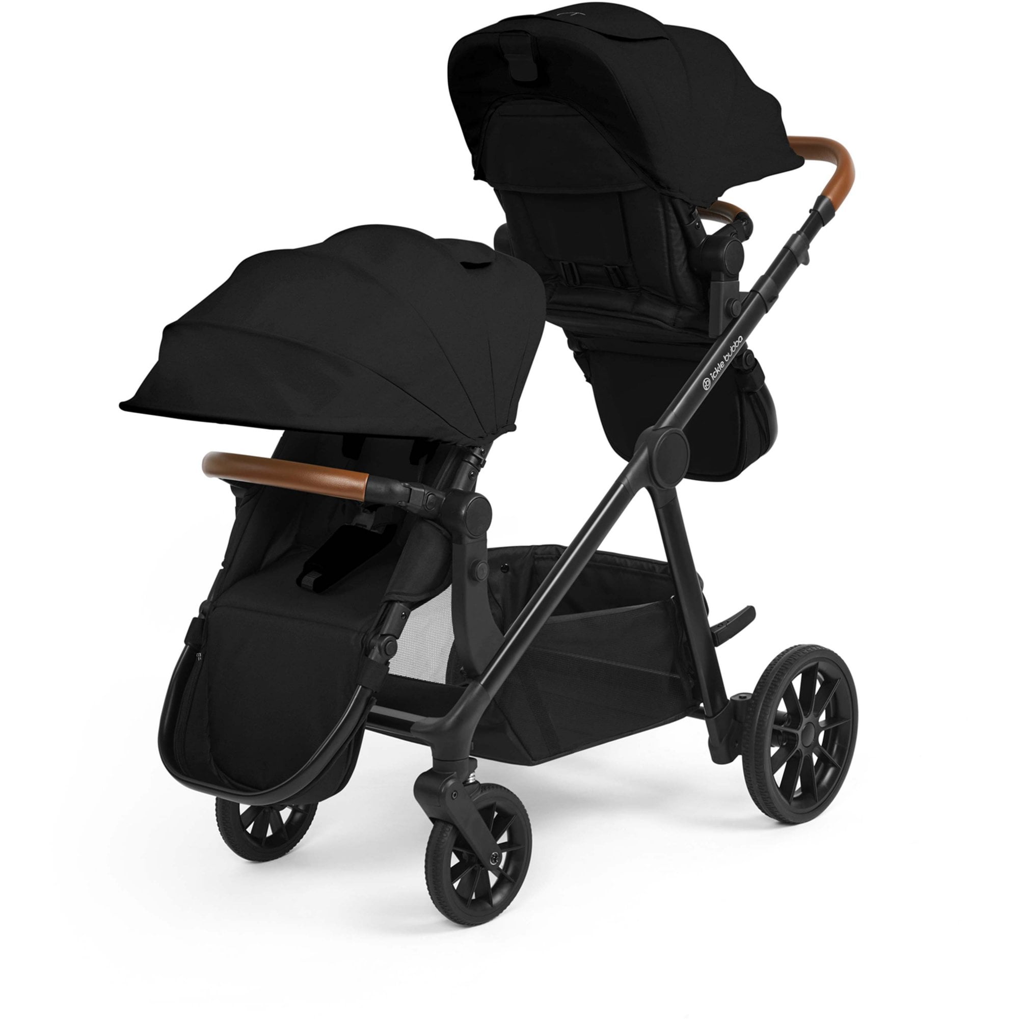 Ickle Bubba Virgo Twin 12 Piece Pram Bundle Black