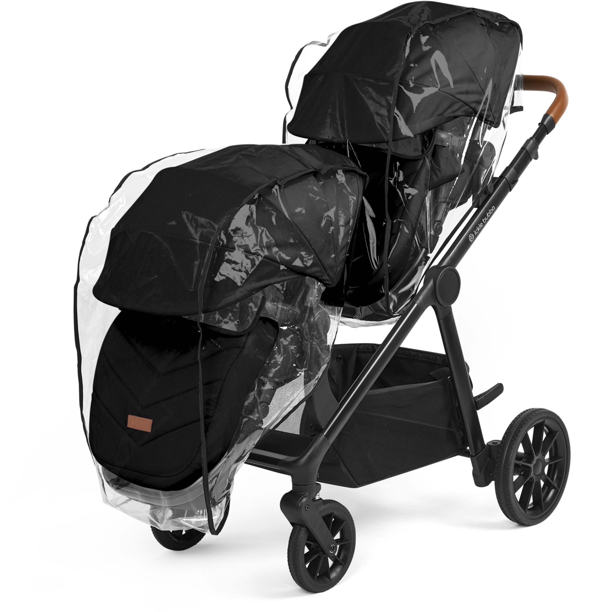 Ickle Bubba Virgo Twin 12 Piece Pram Bundle Black