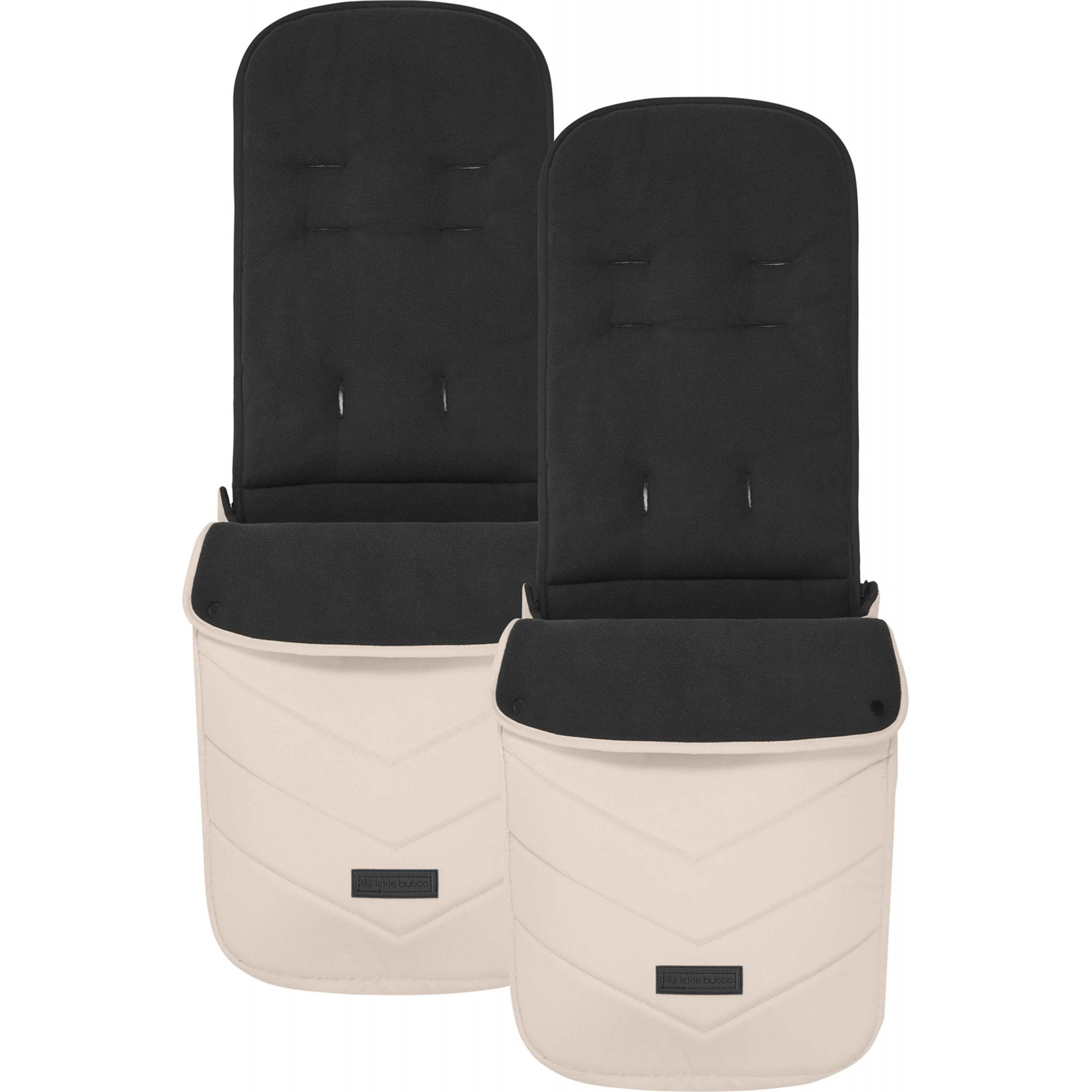 Ickle Bubba Virgo Twin 18 Piece Travel System with i-Size & ISOFIX Bases Stone