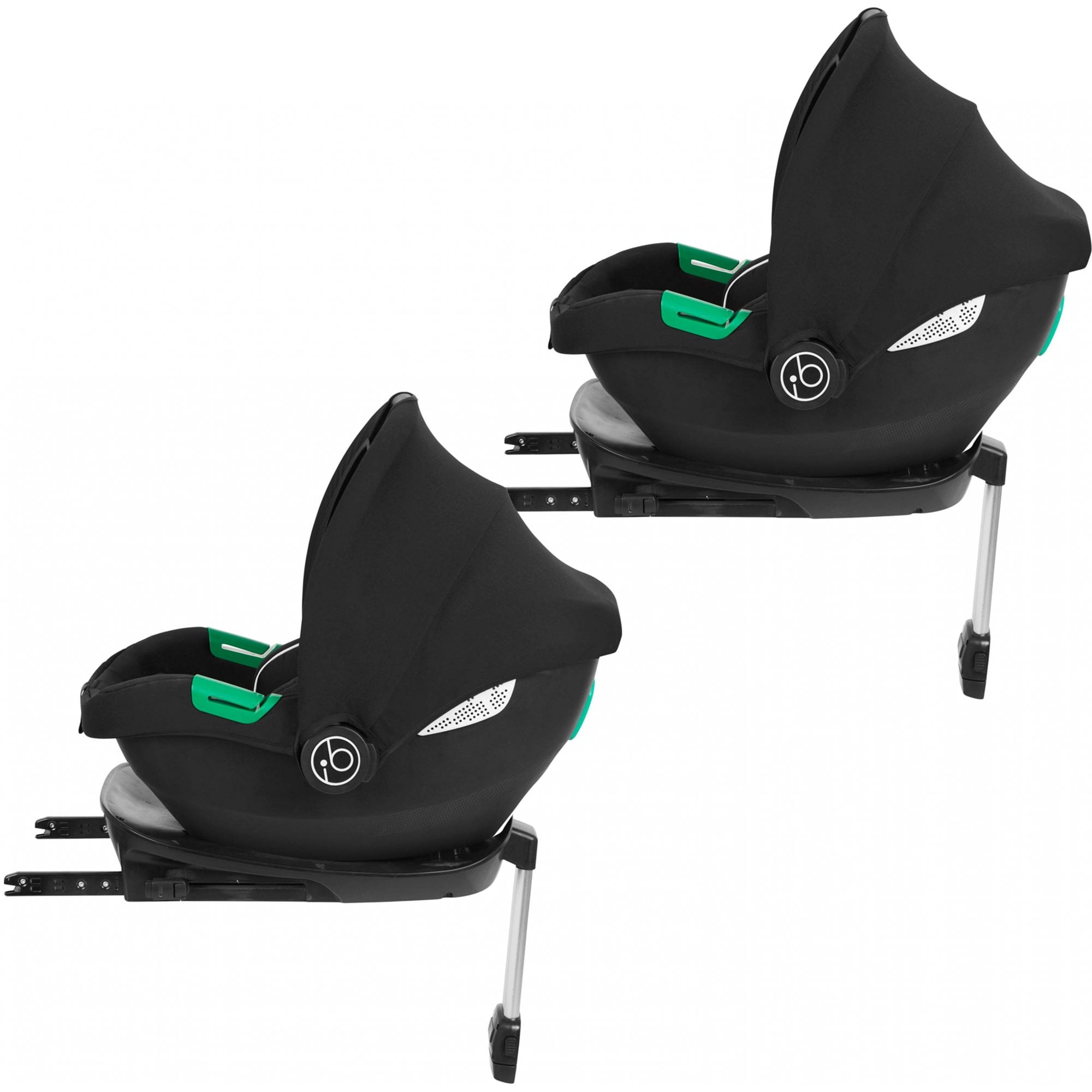 Ickle Bubba Virgo Twin 18 Piece Travel System with i-Size & ISOFIX Bases Stone