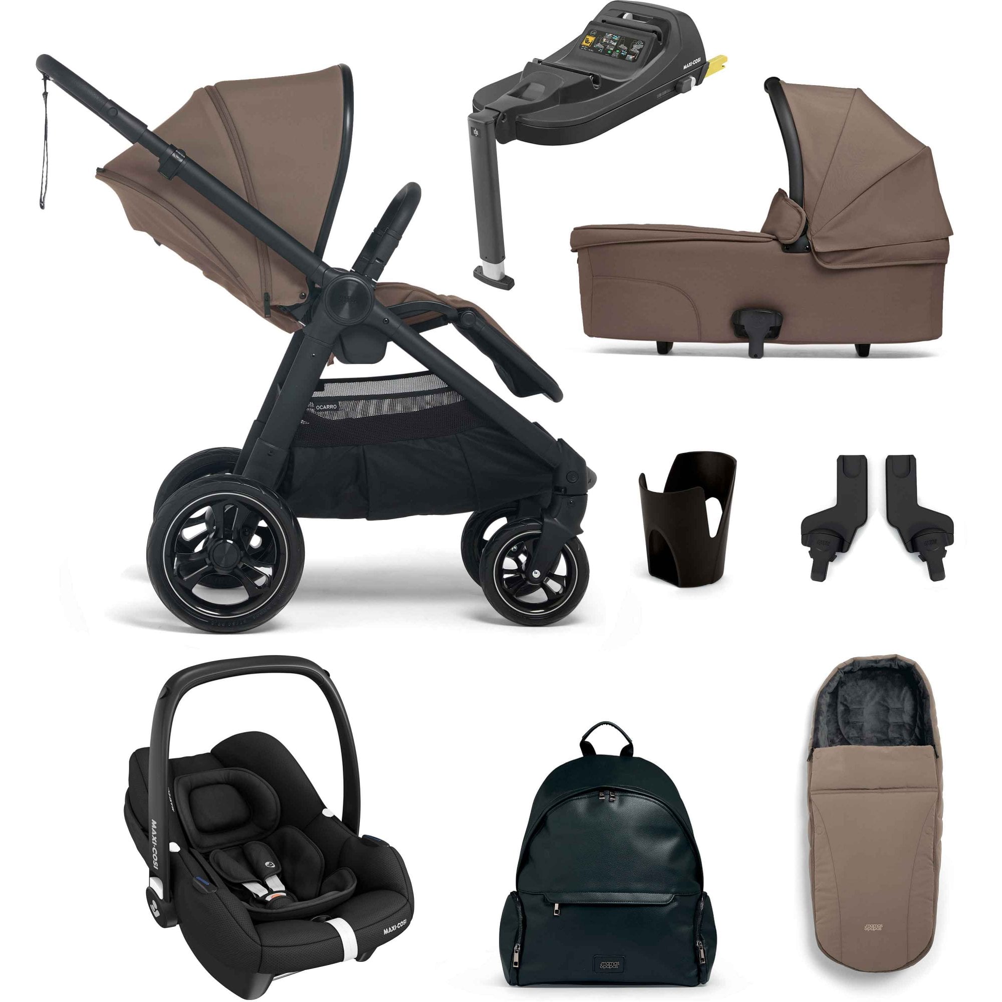 Mamas & Papas Ocarro Pushchair Essential Bundle Cafe + Cabriofix & Base