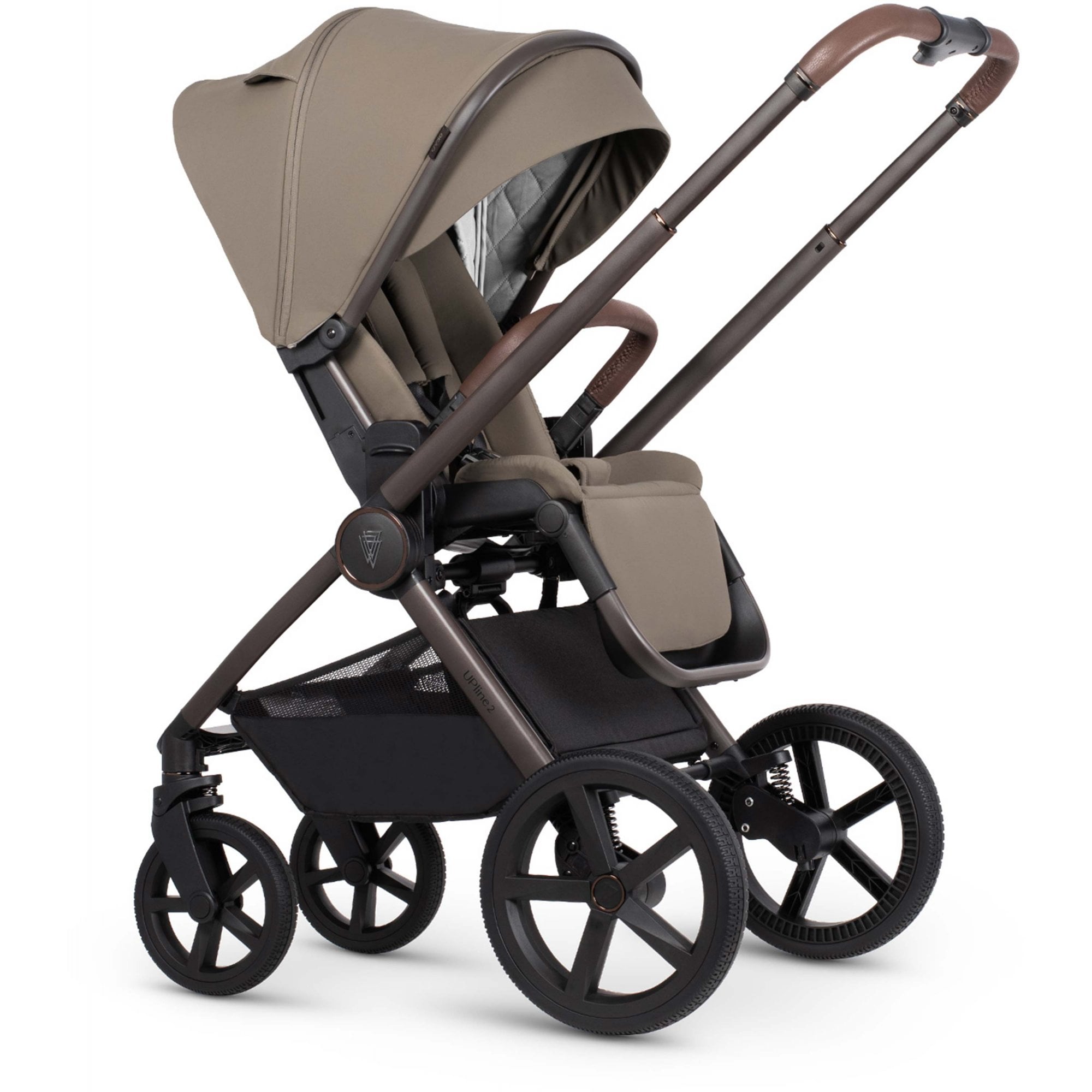 Venicci Upline 2 SE Powder 3in1 Travel System + Tiago Beige & Base