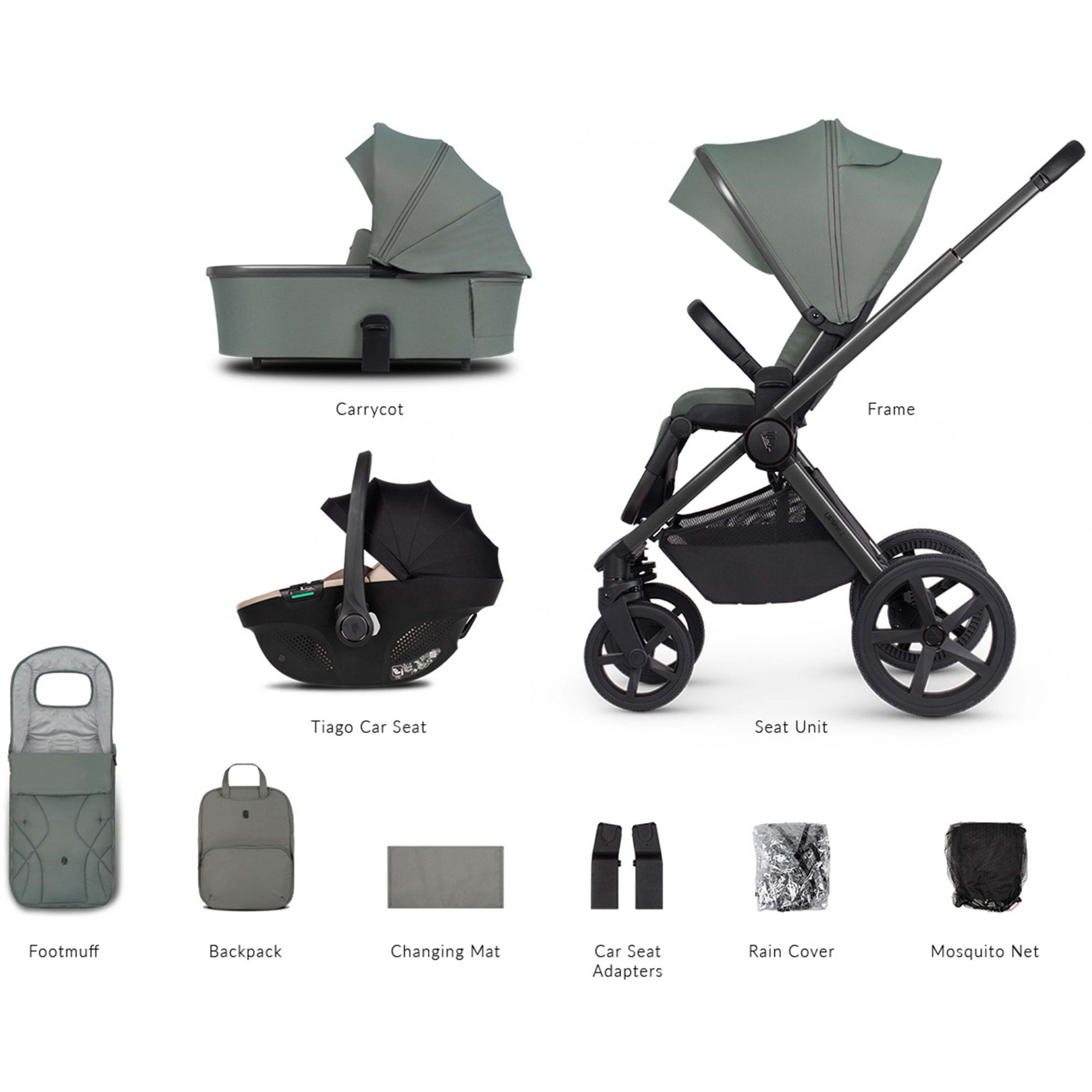 Venicci Upline 2 Aloe 3in1 Travel System