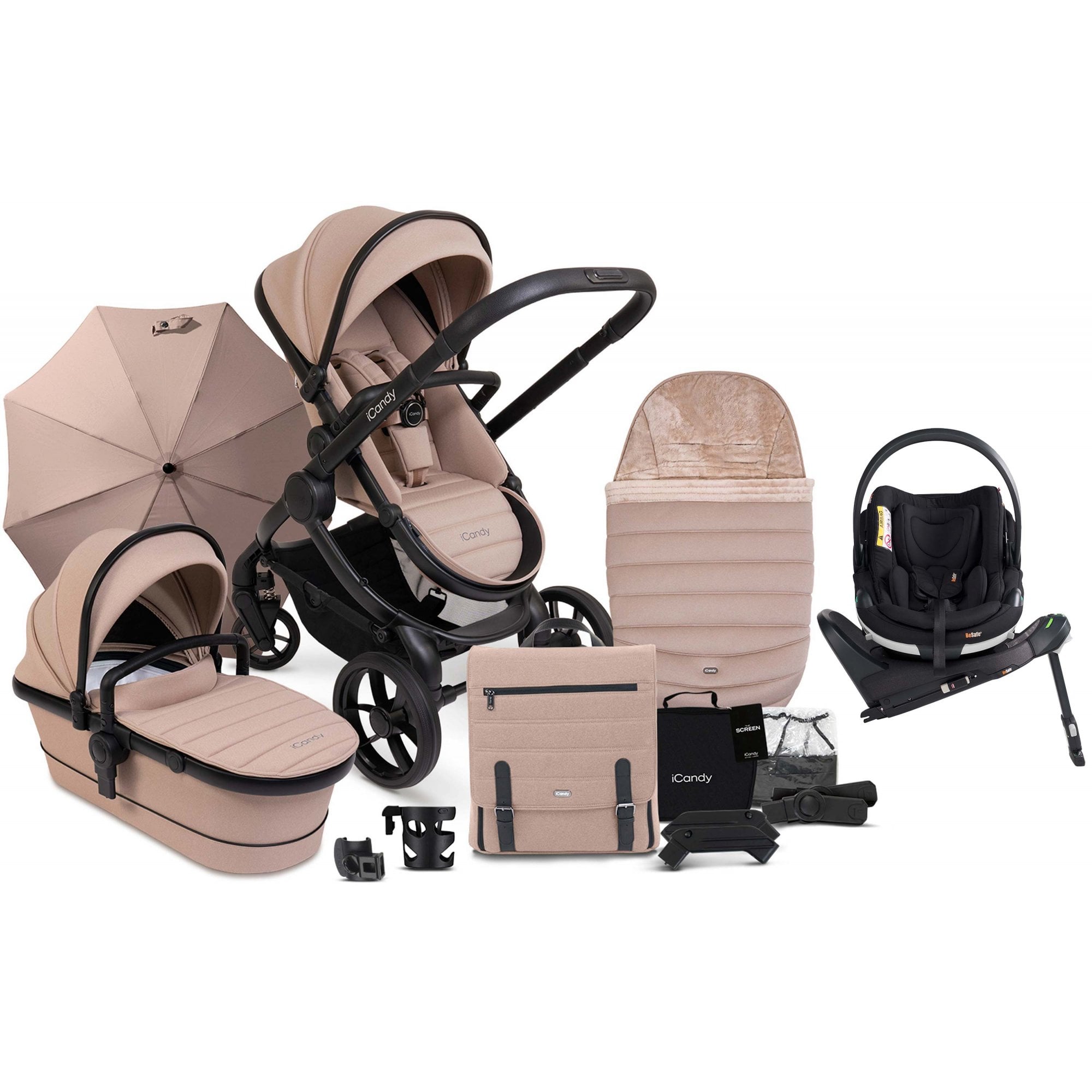 iCandy Peach 7 Complete Bundle Cookie + BeSafe Go Beyond & Base